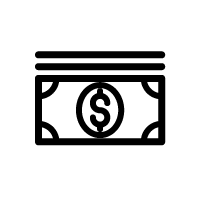 icon of a stack of money