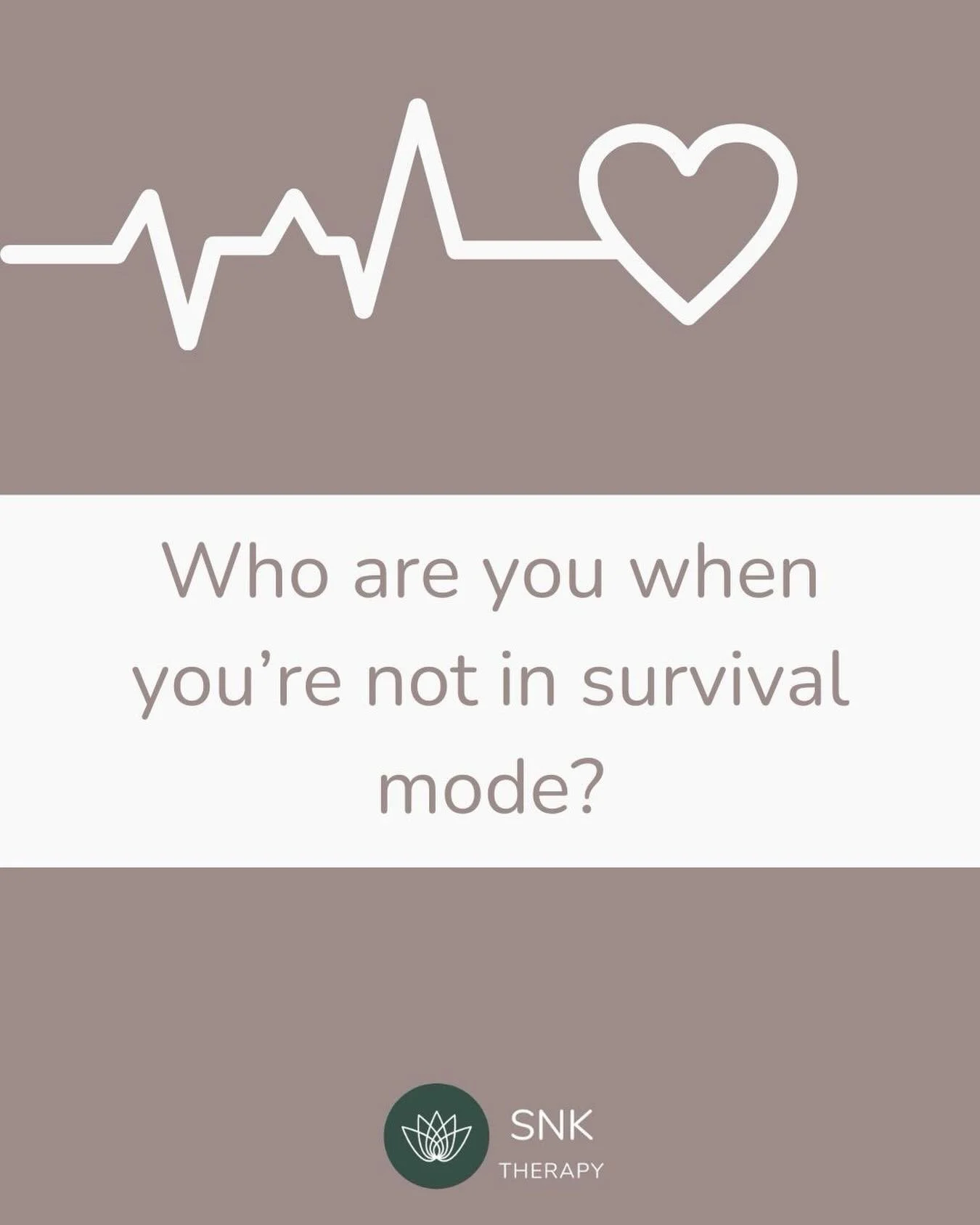 I just finished being interviewed on a podcast where we discussed my favorite topic of surviving vs. thriving. The interviewer asked some great questions about how we know when we are just surviving. It made me wonder&hellip;who are we when we aren&r