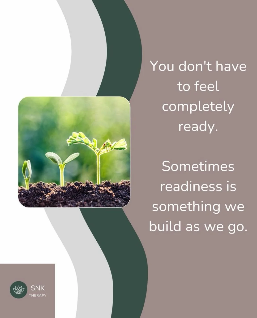 I have been talking to a number of people recently - in and out of my office - about how they are waiting for the &ldquo;right moment&rdquo; to try something new.&nbsp;

But feeling unready doesn&rsquo;t always mean you&rsquo;re not ready.&nbsp;

Tra