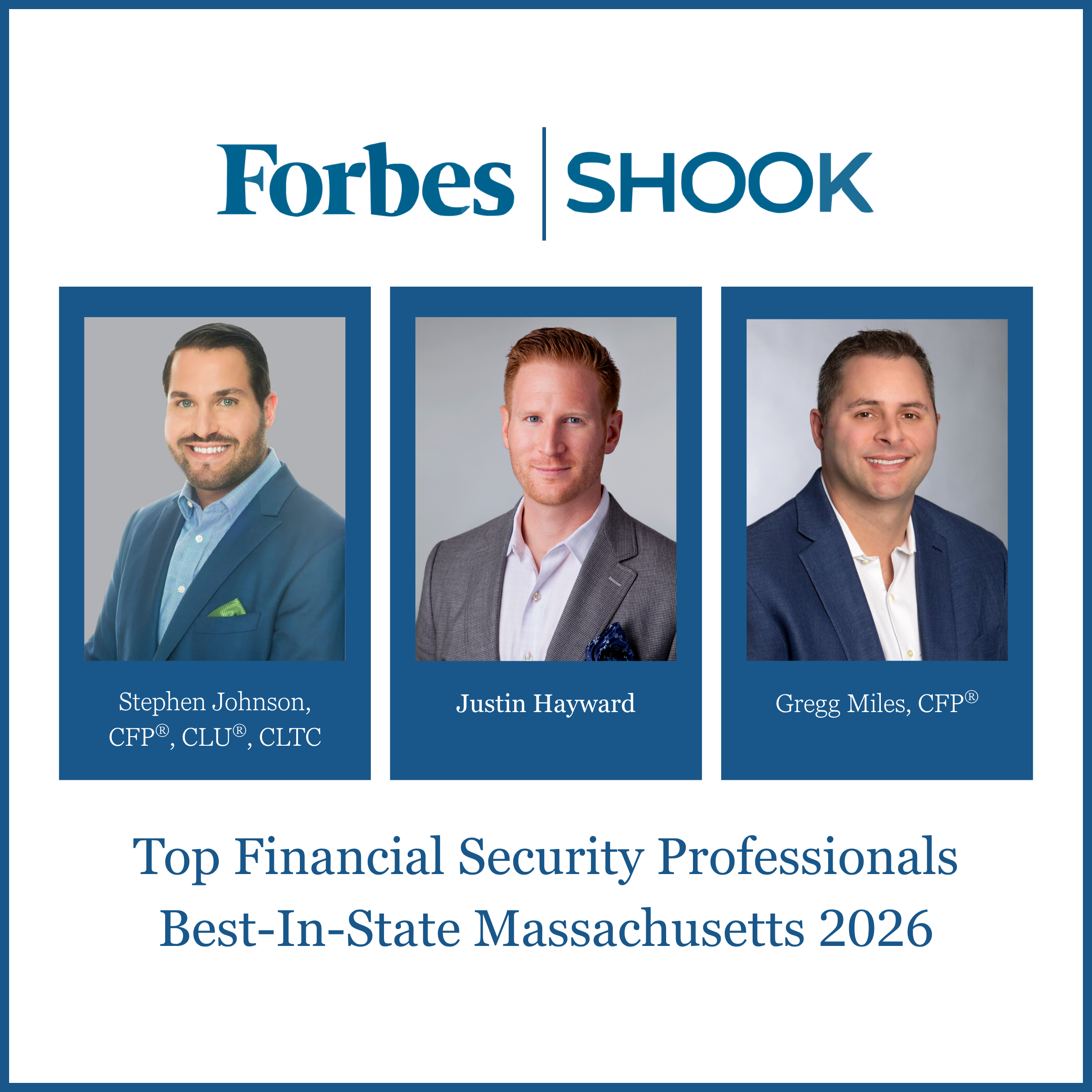 Three Financial Planners Recognized in the Forbes | SHOOK Best-in-State List