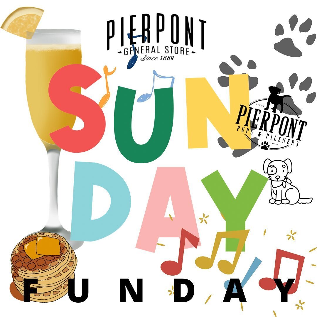 What&rsquo;s happenin&rsquo;?! Pierpont this Sunday is what&rsquo;s happenin&rsquo;!! 
We got new menu item waffles, bottomless mimosas, some tunes AND puppies! 
Bottomless mimosas 10am-1pm
Pups and Pilsners 12pm-1pm
Travis DeMoss 1pm-3pm
🤍