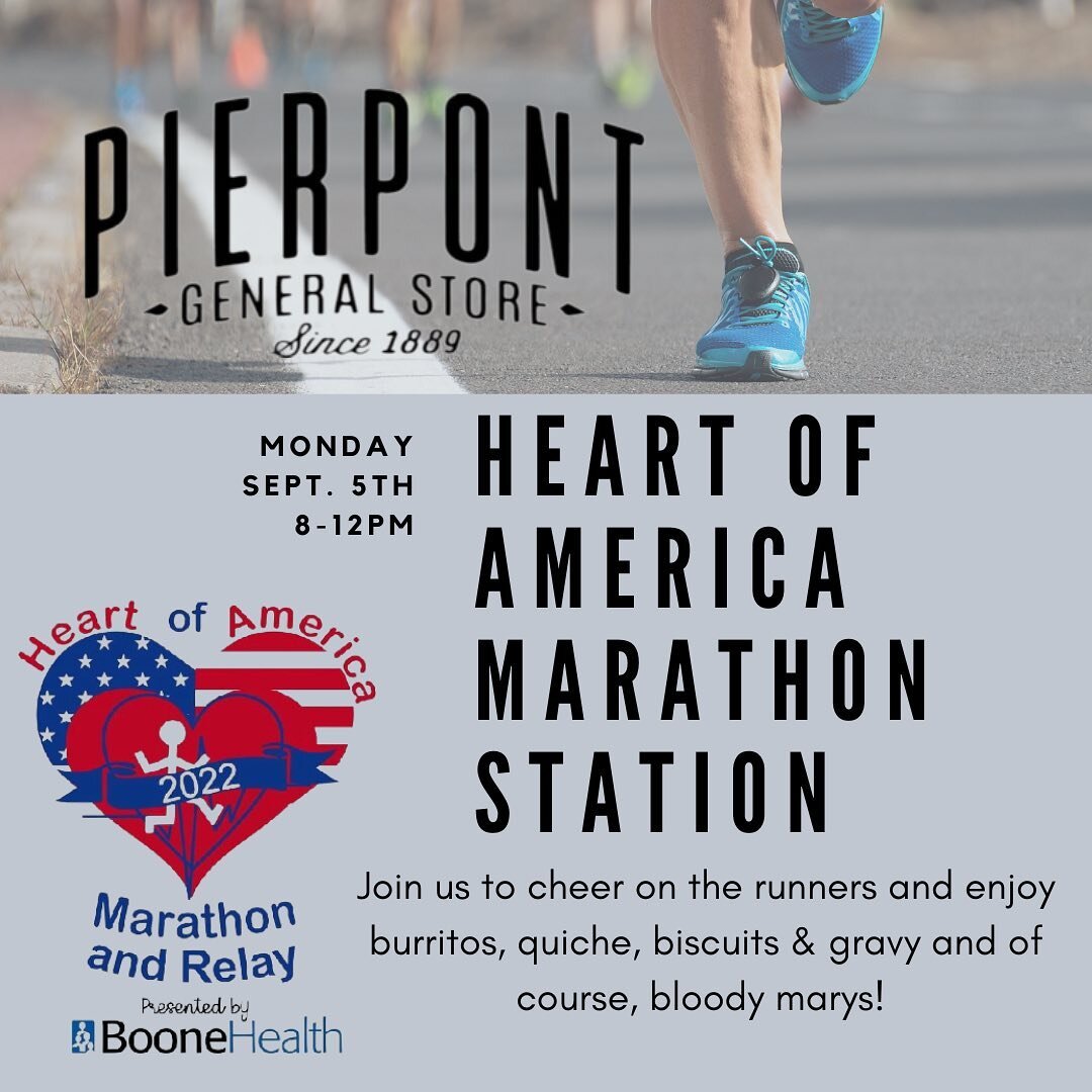 Are you team &ldquo;I&rsquo;m running a marathon!&rdquo; or are you team &ldquo;I&rsquo;m going to sit here and watch/ cheer on others run a marathon!&rdquo; ⁉️
Monday Sept. 5th, we are a station for participants of the Heart of America Marathon! Enj