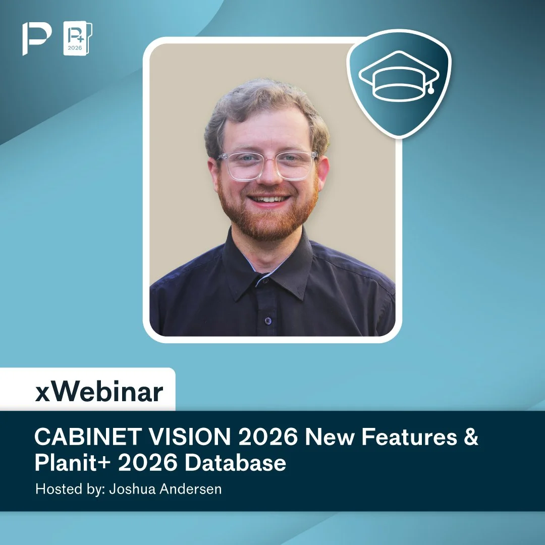 xWebinar: CABINET VISION 2026.1 &amp; Planit+ 2026 Database