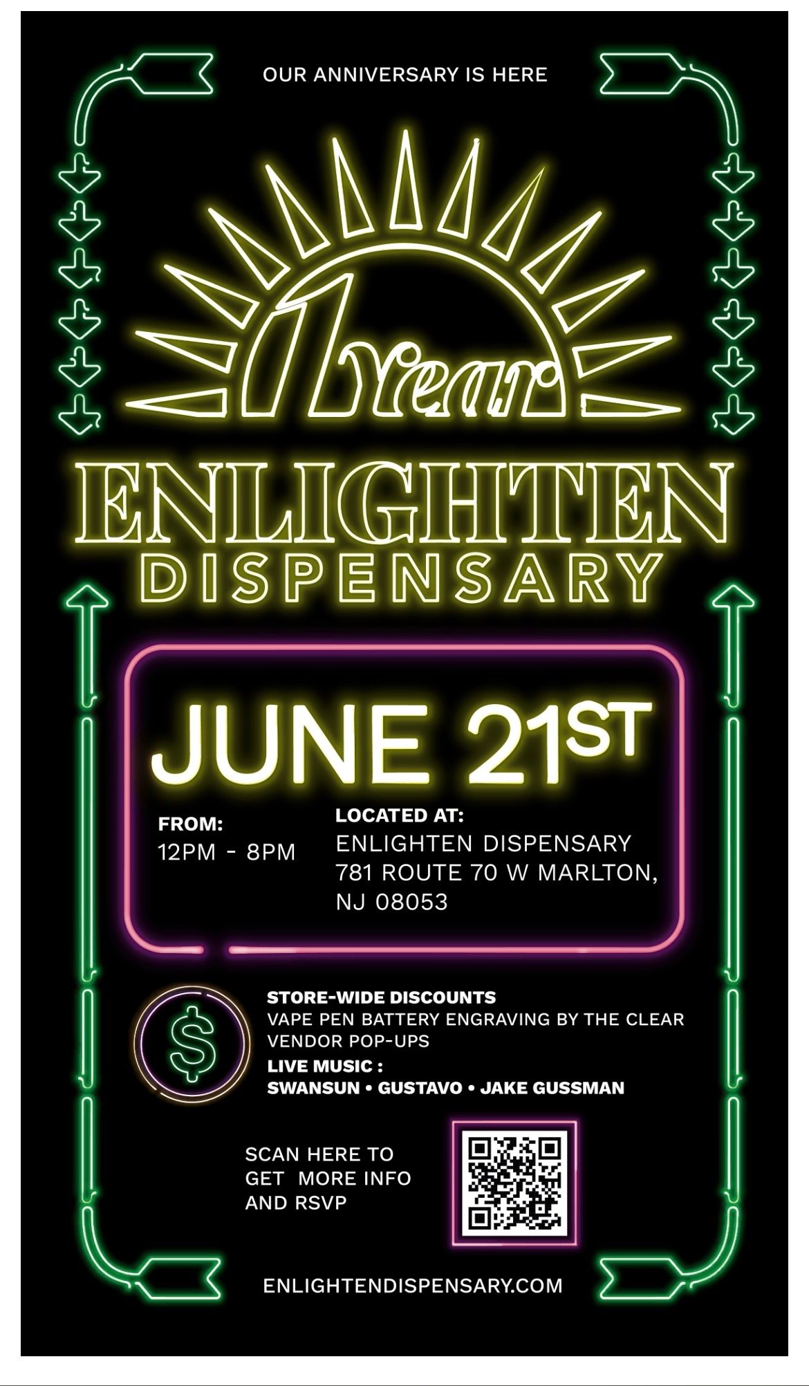 Pop-up shop @ Enlighten Dispensary