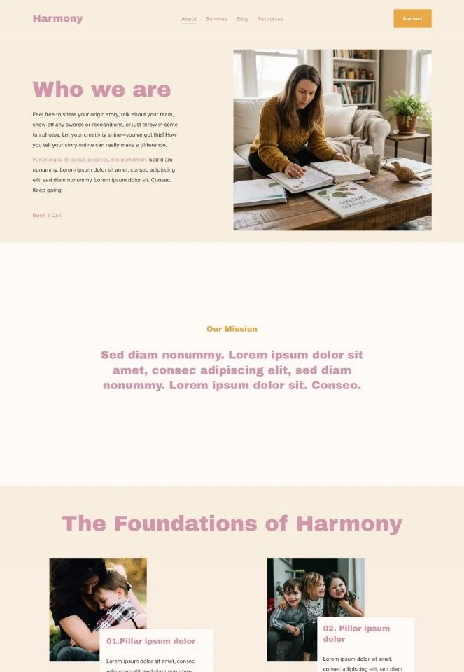Squarespace Web Templates for Therapist