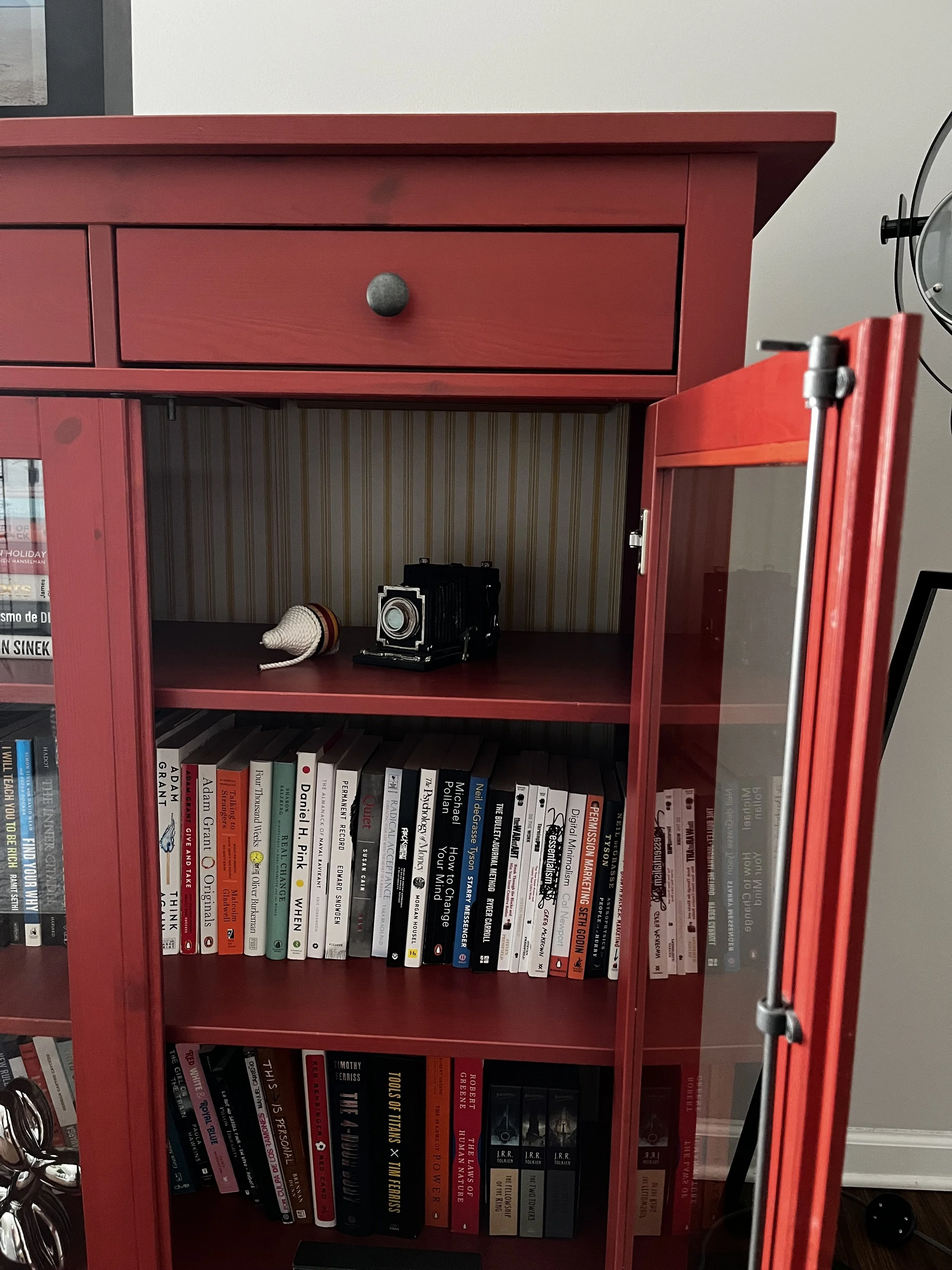 Red HEMNES Glass-door cabinet - Ikea1.jpeg