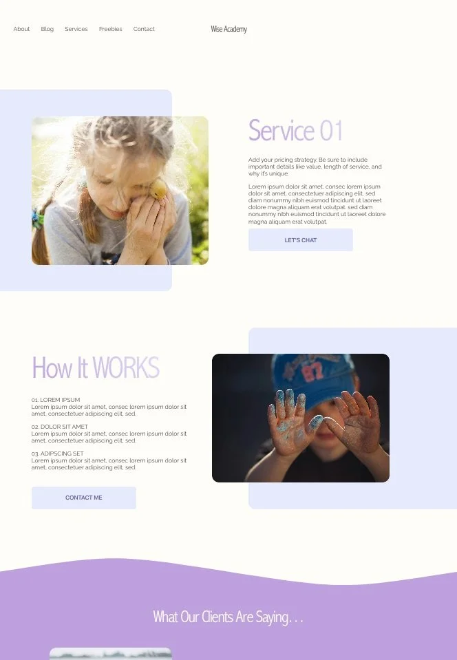 Squarespace Website Templates for Yomu Educators