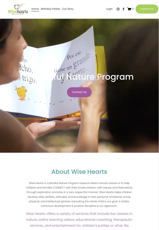 Custom Website Childhood Holistic Education