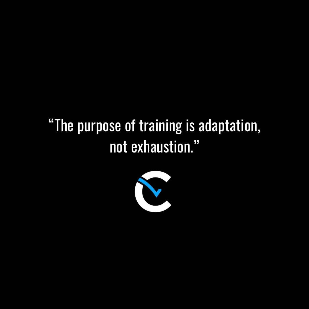 Remember, if you have specific goals your training should reflect that!

Random workouts that just make you feel tired, but don&rsquo;t elicit the adaptions you&rsquo;re after won&rsquo;t get you any closer to your goals. 

Constant exhaustion withou
