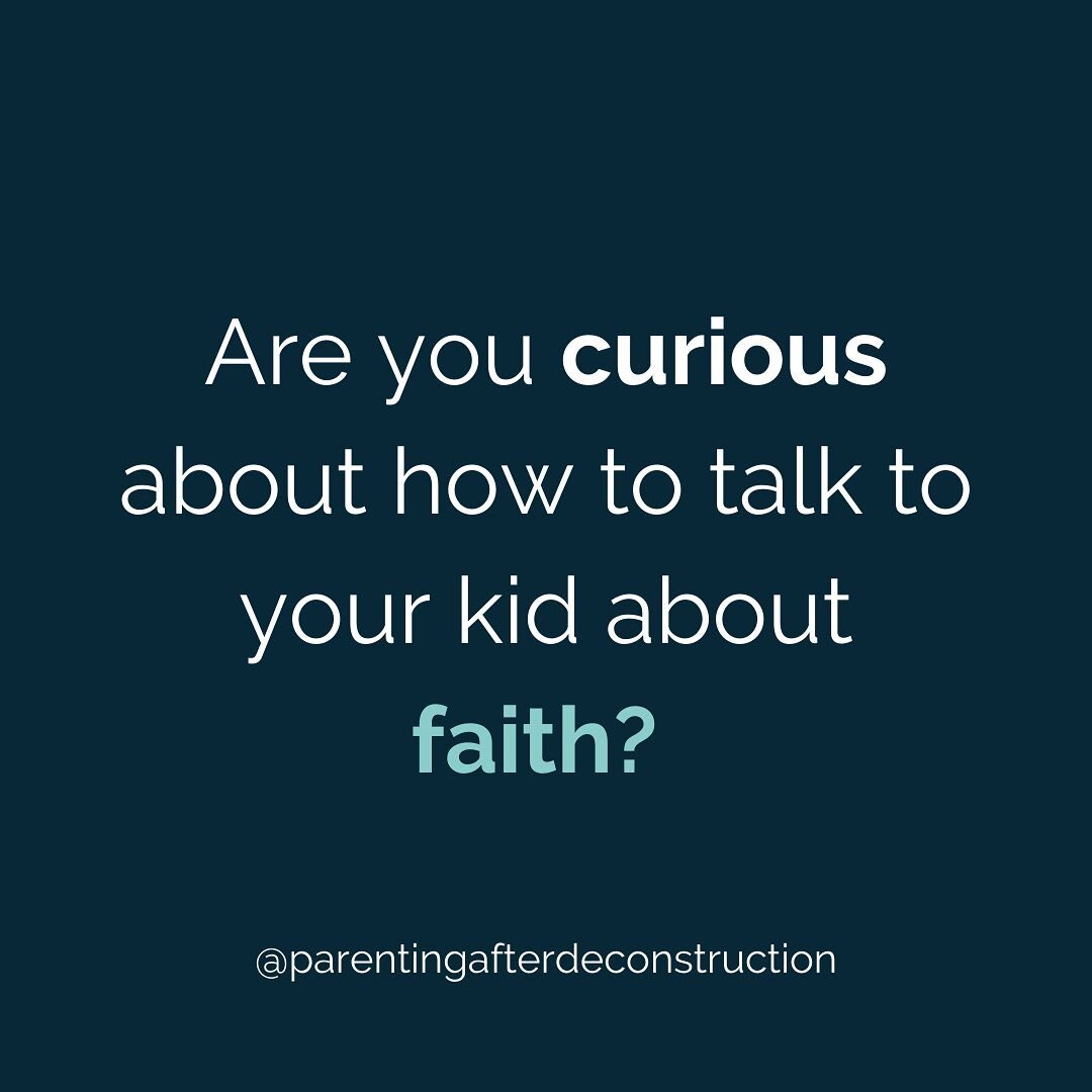 Are you curious about how to talk to your kid about faith?

What if faith wasn't googled bible verses used out of historical context about having faith in God. Something unseen and unknown.

Instead...

What if you reimagined faith to be asking quest