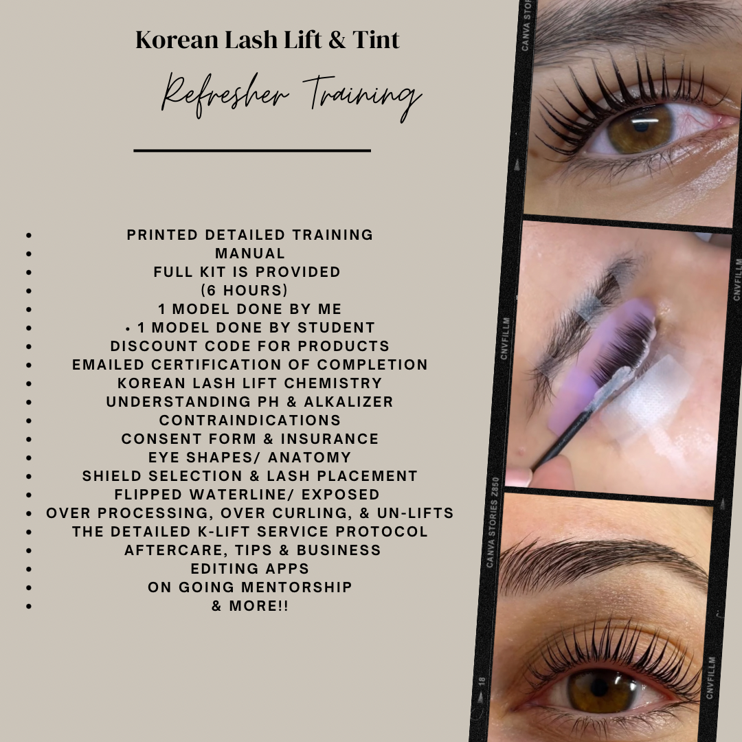 Korean Lash Lift Refresher Training