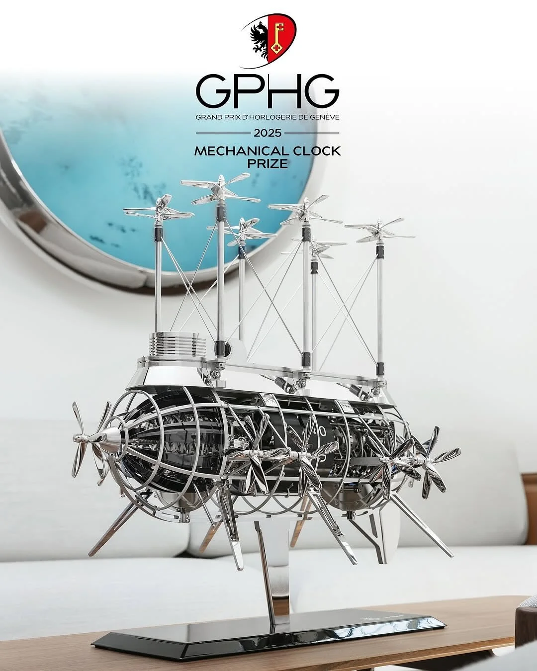 Huge congrats to L&rsquo;EP&Eacute;E 1839 for taking home the GPHG 2025 MECHANICAL CLOCK PRIZE with their iconic ALBATROSS co-created with MB&amp;F &mdash; a showstopping standalone collab that perfectly mirrors the brand&rsquo;s bold creativity.​

T