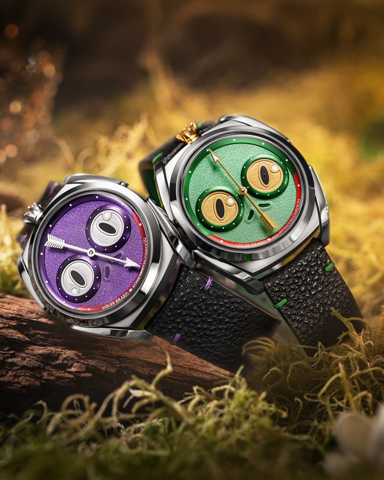 Once upon a TWIST &mdash; the Frog Princess just leveled up!​

Louis Erard x Konstantin Chaykin are back to shake horology with the UNFROGETTABLE: a Slavic myth meets samurai spirit, forged in Swiss Jura.

Eyes that STARE back? Pupils that SPIN as ti