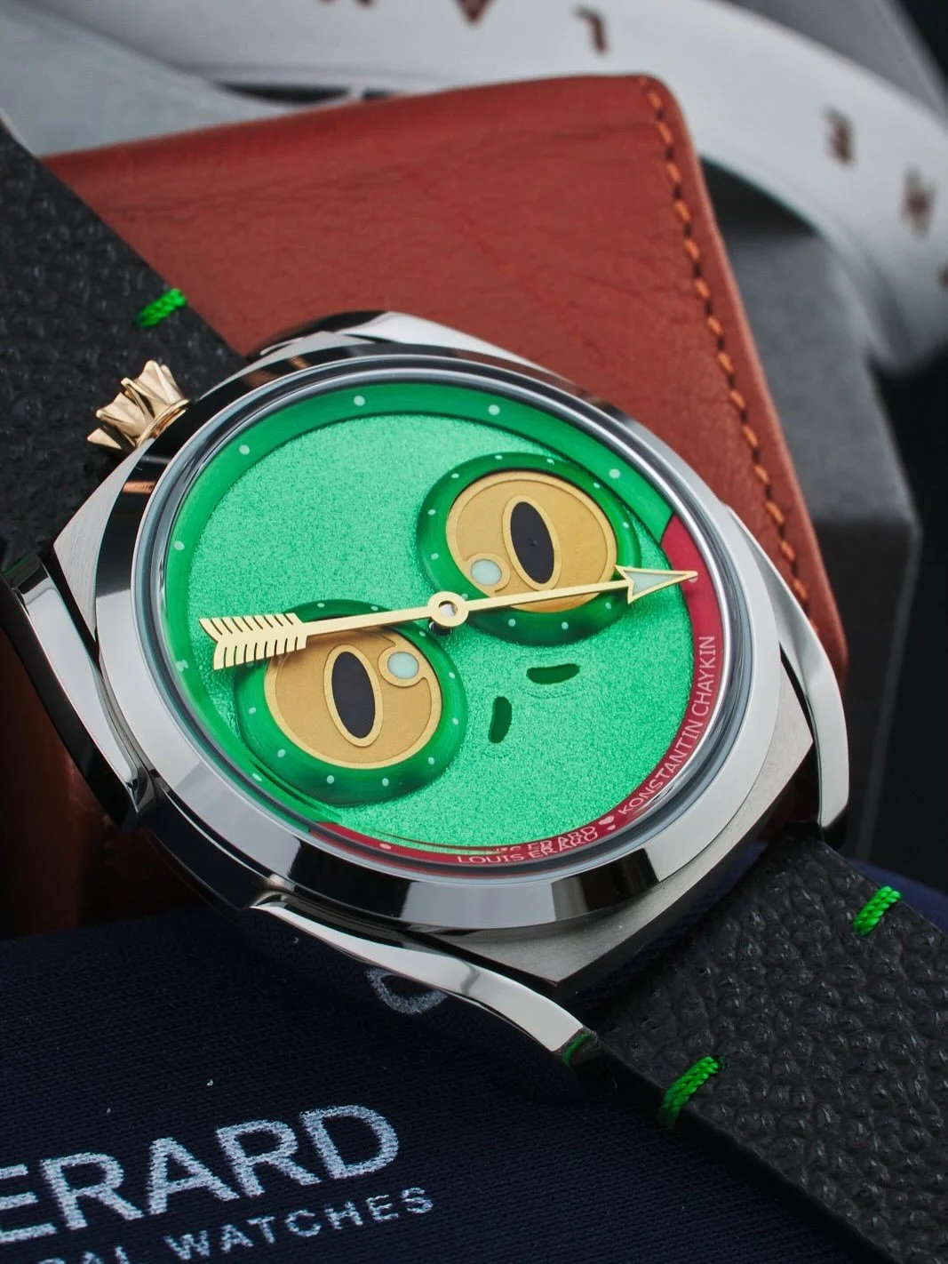 When two watchmaking visionaries collide, magic happens&mdash;meet the LOUIS ERARD X KONSTANTIN CHAYKIN UNFROGETTABLE! A playful yet precision-crafted masterpiece that&rsquo;s as story-driven as it is stylish.

This collaboration blends Louis Erard&r