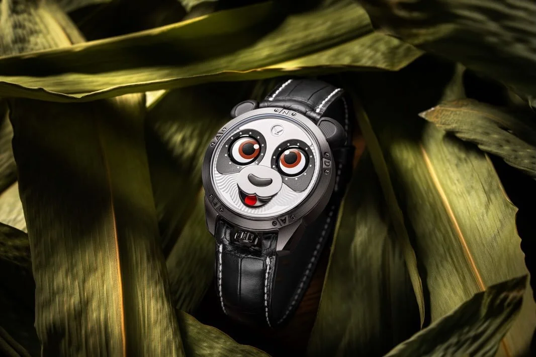 High horology meets whimsical panda charm: The Konstantin Chaykin Panda Titanium, a standout timepiece from the brand&rsquo;s exclusive &ldquo;East&rdquo; collection. A perfect fusion of technical mastery and playful design.
Crafted in lightweight, c
