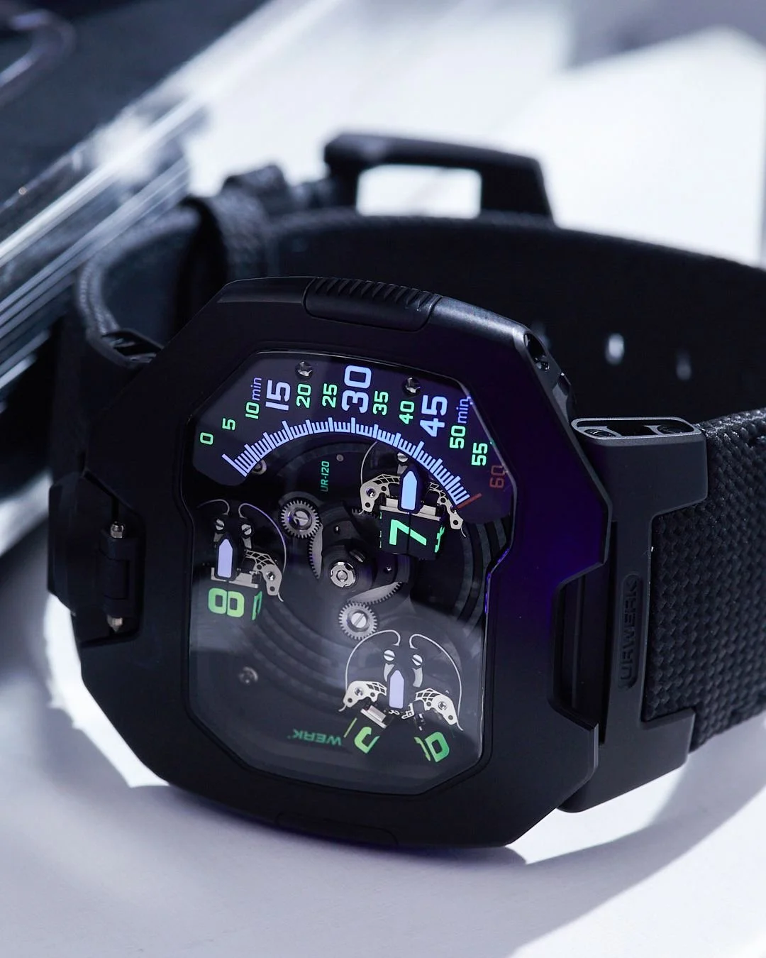 🖖 "Live Long and Prosper" on your wrist. The Urwerk UR-120 is where haute horology meets Star Trek legacy.

That mesmerizing hour display? It's literally the Vulcan salute in motion&mdash;twin cubes that split apart, rotate, and reunite li