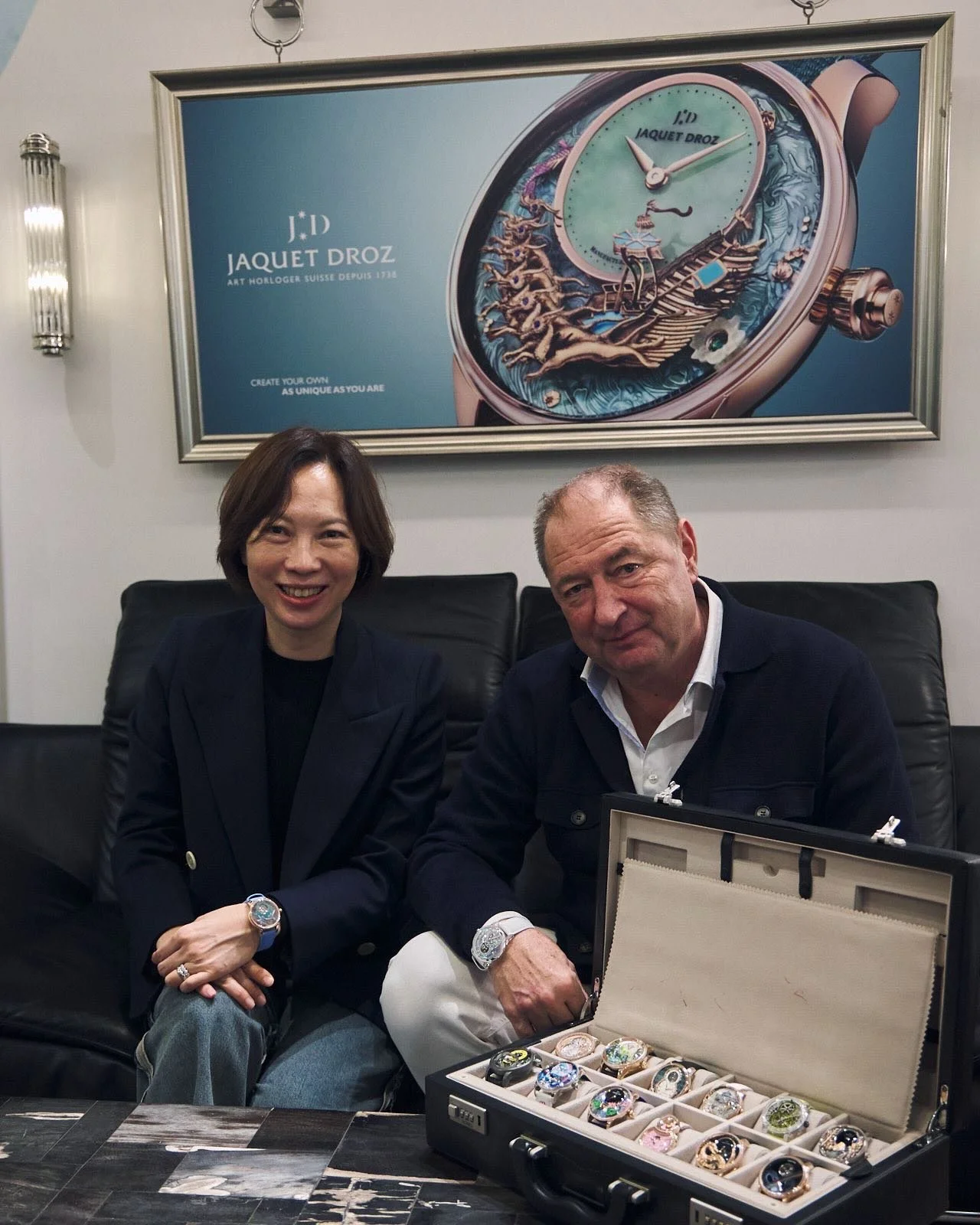 We&rsquo;re grateful to have the CEO of Jaquet Droz, Mr. Alain Delamuraz, and his team in The Lavish Attic, Hong Kong 🇭🇰✨ He shared the brand&rsquo;s new strategies, reaffirming its focus on artistry and exclusivity.

An unforgettable afternoon of 