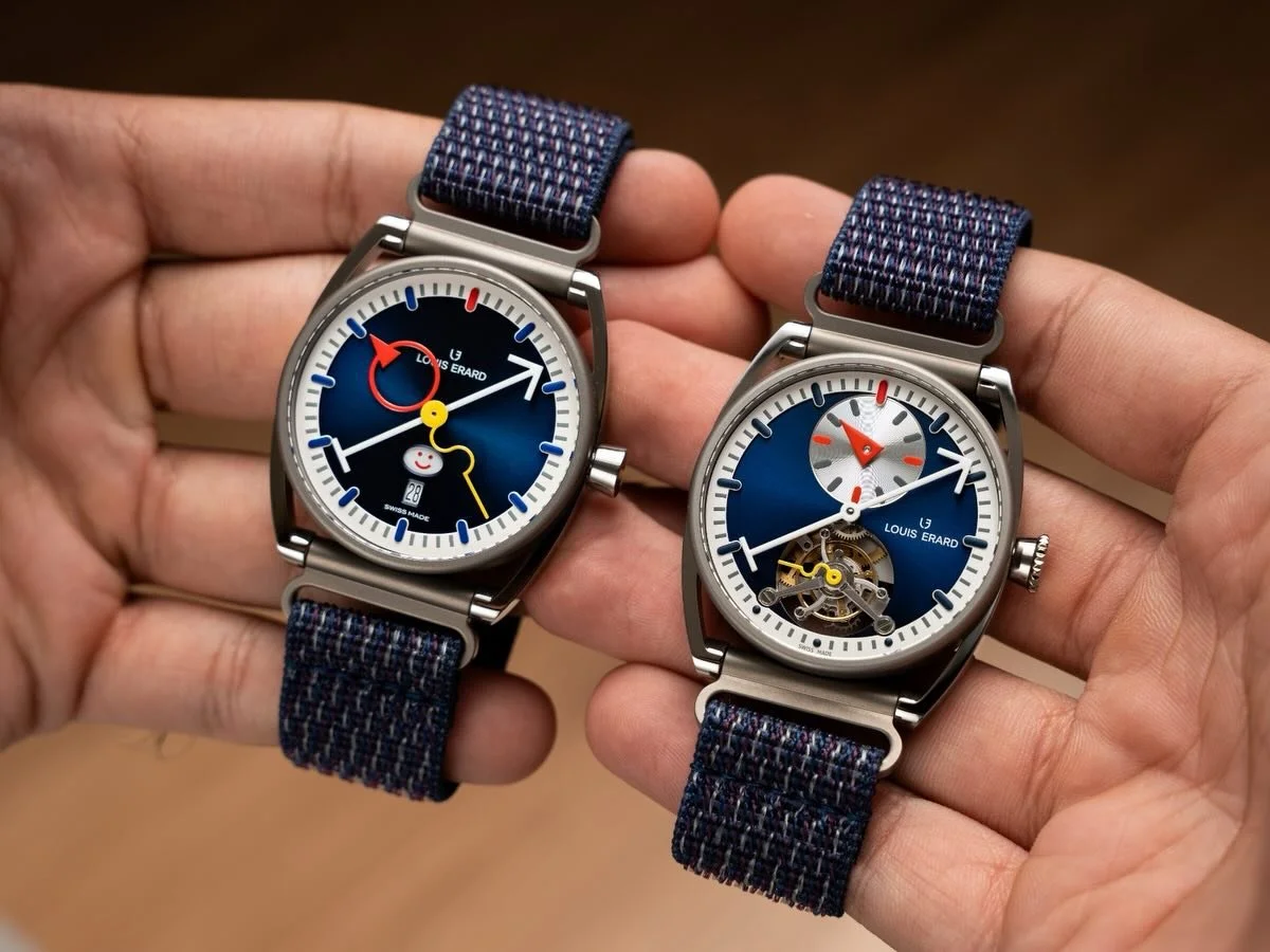 Louis Erard and Alain Silberstein officially launch the Hall of Fame collection&mdash;and it&rsquo;s everything we&rsquo;ve been smiling about.

Meet the Smile-Day Blue with its mood-tracking smiley at 6 o&rsquo;clock, and the R&eacute;gulateur Tourb