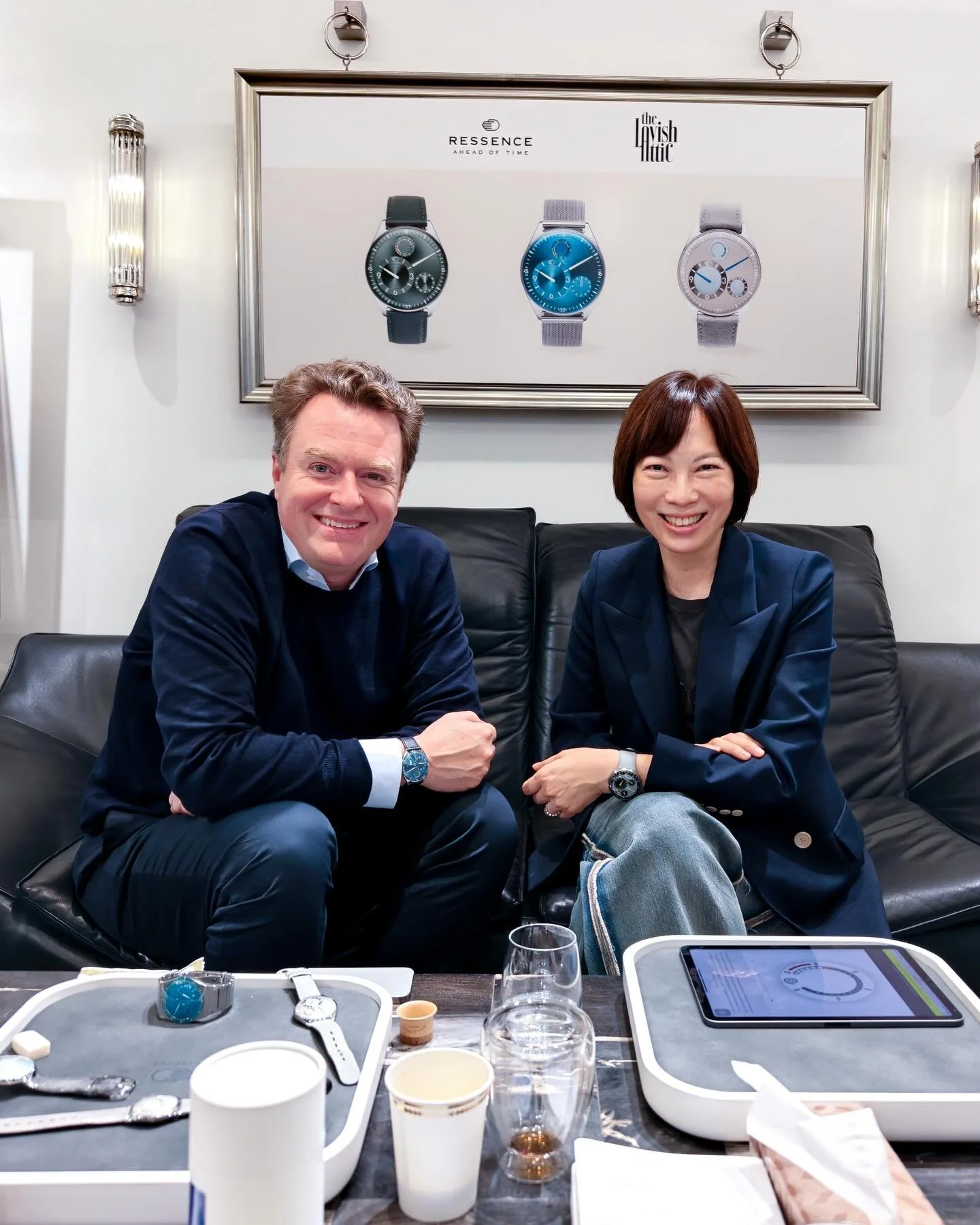 We&rsquo;ve officially kicked off our event with @ressence_watches here at The Lavish Attic. The air is buzzing as Beno&icirc;t Mintiens, the Founder and Creative Leader of Ressence, presents the all-new Type 11, featuring the first movement designed