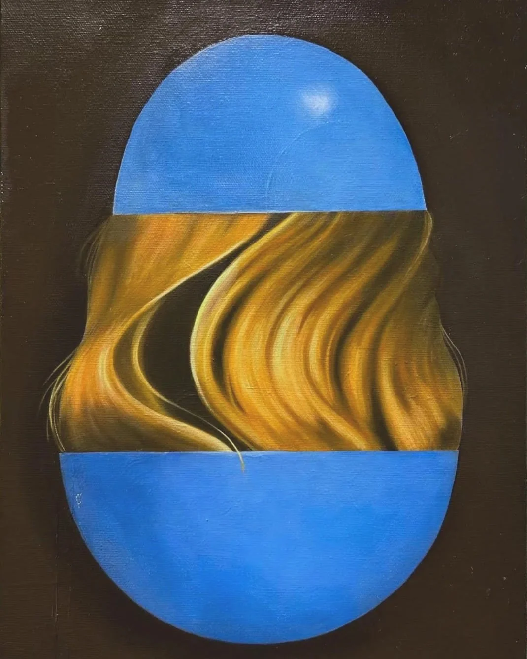   2 Lb Egg , oil on canvas, 11” x 14”, 2025 