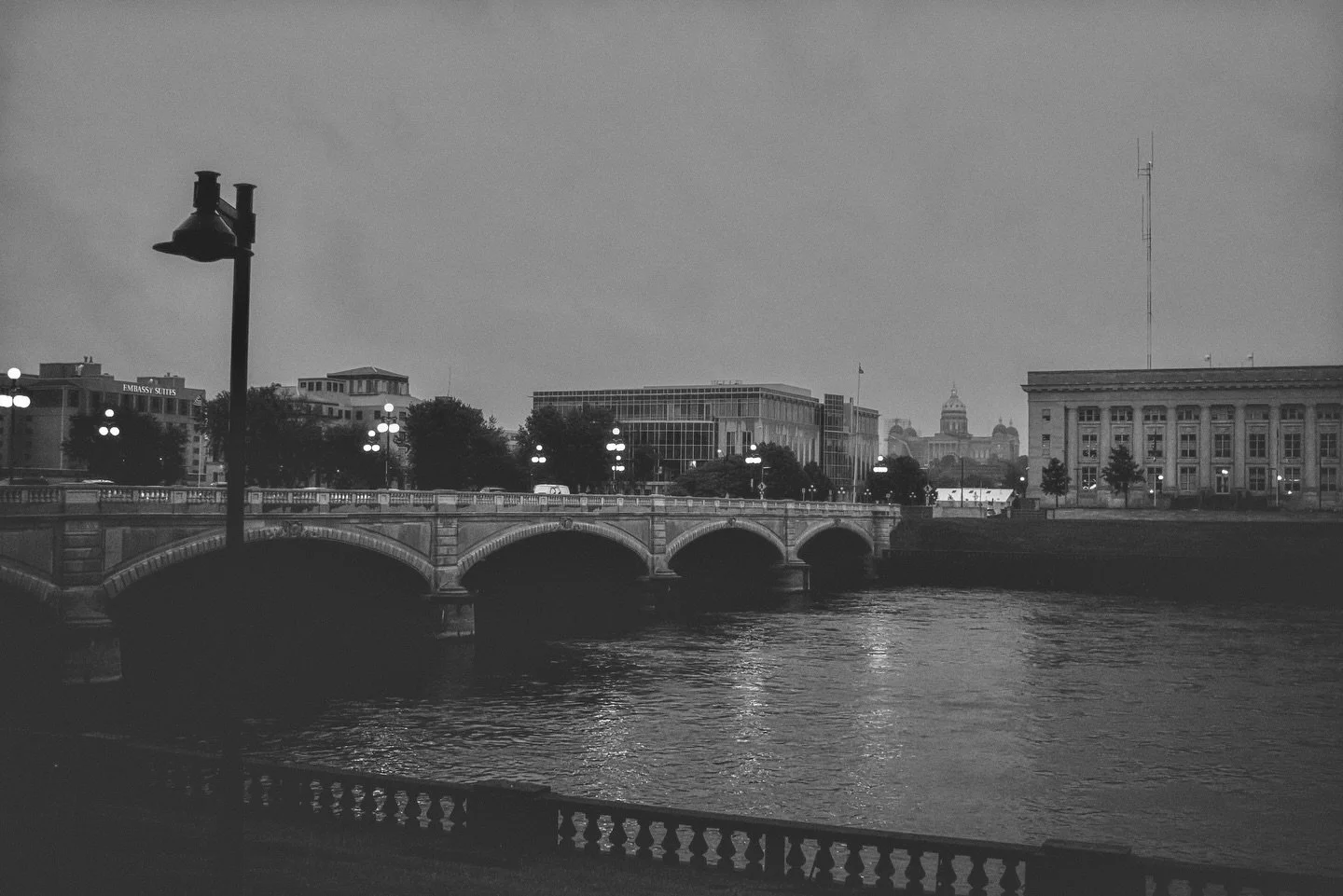 Re editing old work to keep my brain going. Black and white feels appropriately somber for a snow day. #hiddendsm #desmoinesphotographer #downtowndsm #dsmusa #downtowndesmoines