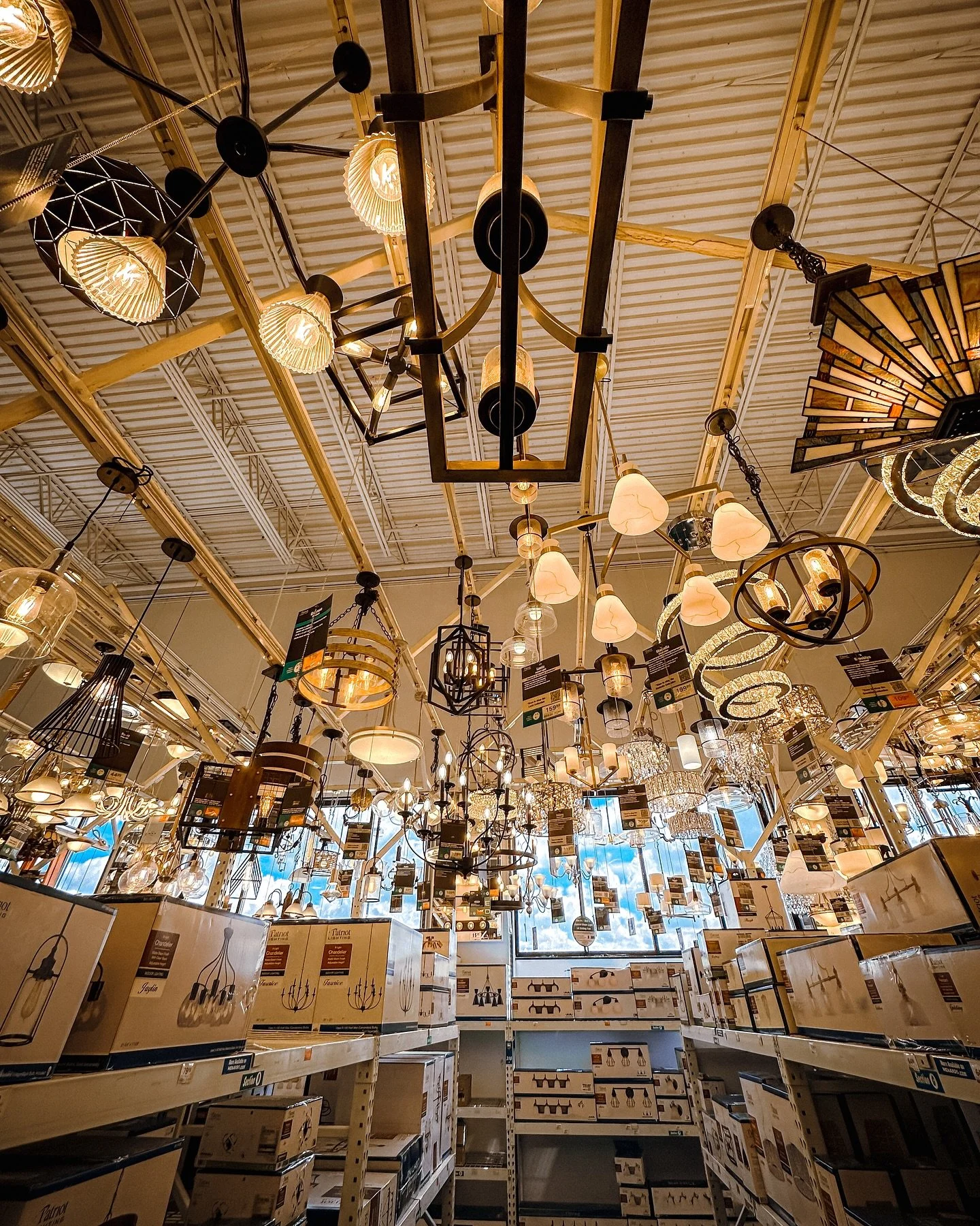 Mentally I&rsquo;m in the chandelier section of a Menards 
#hiddendsm #iowa #iowanice #desmoines #menards
