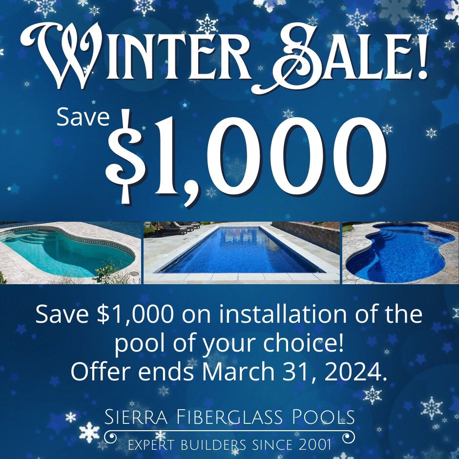 Save $1000! Contact us at sierrafiberglasspools.com or call (530) 382 7665 for more information. We build in most areas of Placer and Sacramento counties. Offer ends March 31, 2024.

 #sierrafiberglasspools #poolside #pools #poolseason #fiberglasspoo