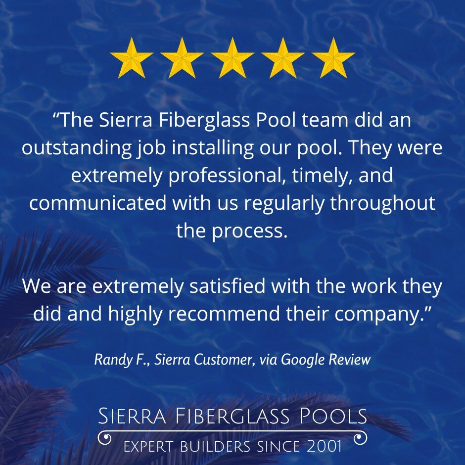 We're seeing stars! Learn why Sierra Fiberglass Pools is the best choice for your pool project. sierrafiberglasspools.com

 #lincolnca #rosevilleca #sierrafiberglasspools #auburnca #poolside #pools #rocklinca #poolseason #fiberglasspools