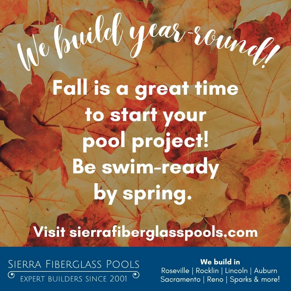 We build pools all year long. Get your estimate started today!  Visit sierrafiberglasspools.com or call 775 300 8064.