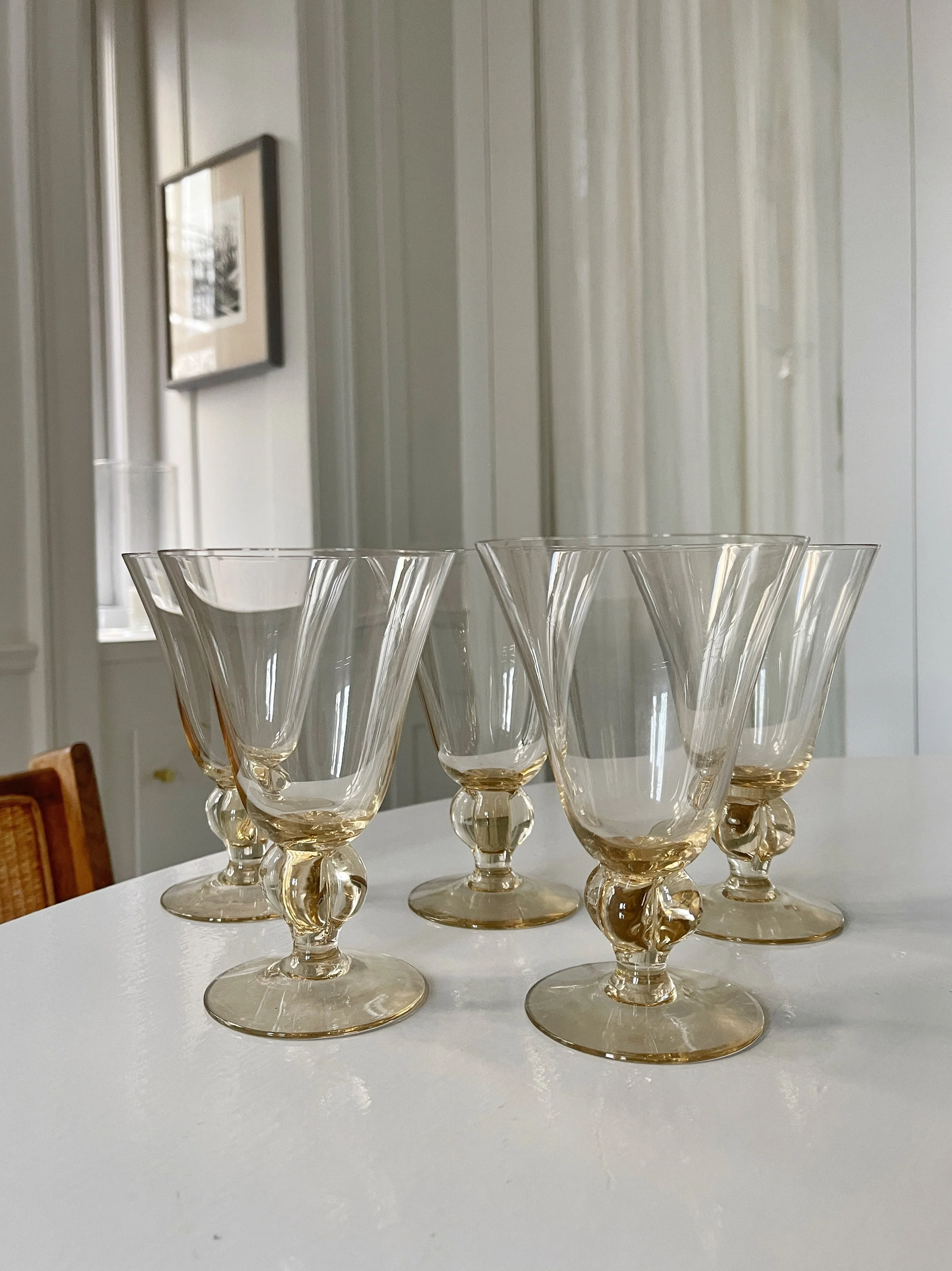 Set of 15 ‘Gulli’ Vintage Crystal Glasses - Designed by Siegfried Ståhl, c. 1930s