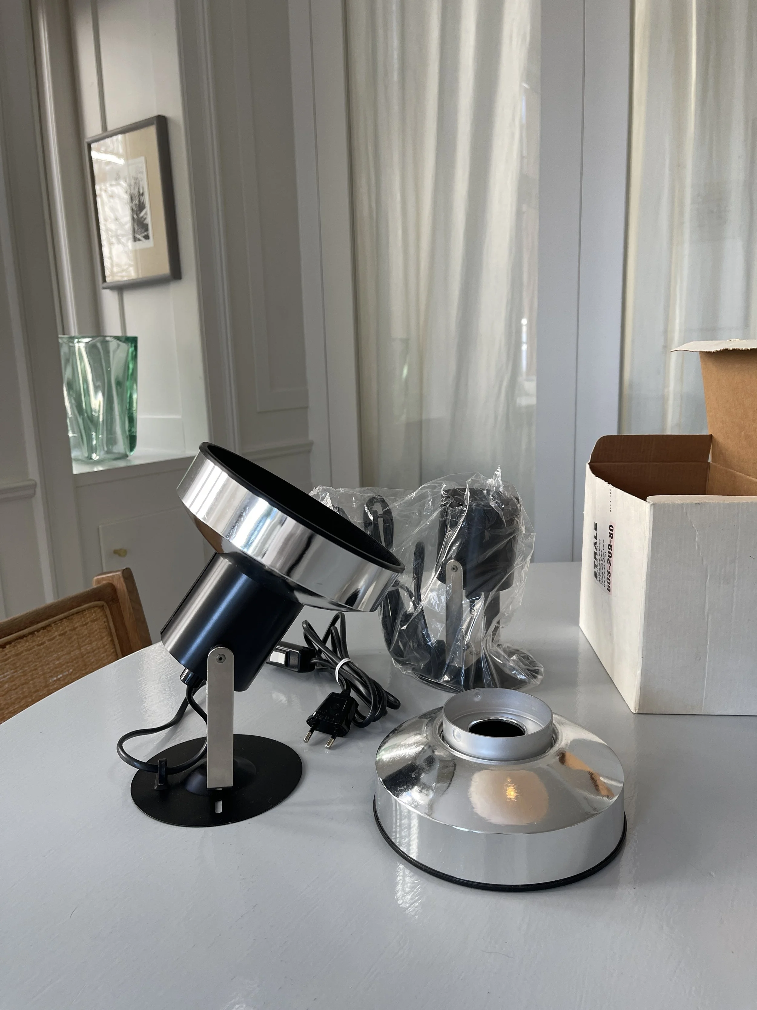 Pair of Vintage IKEA “Stråle” Spotlights – New Old Stock