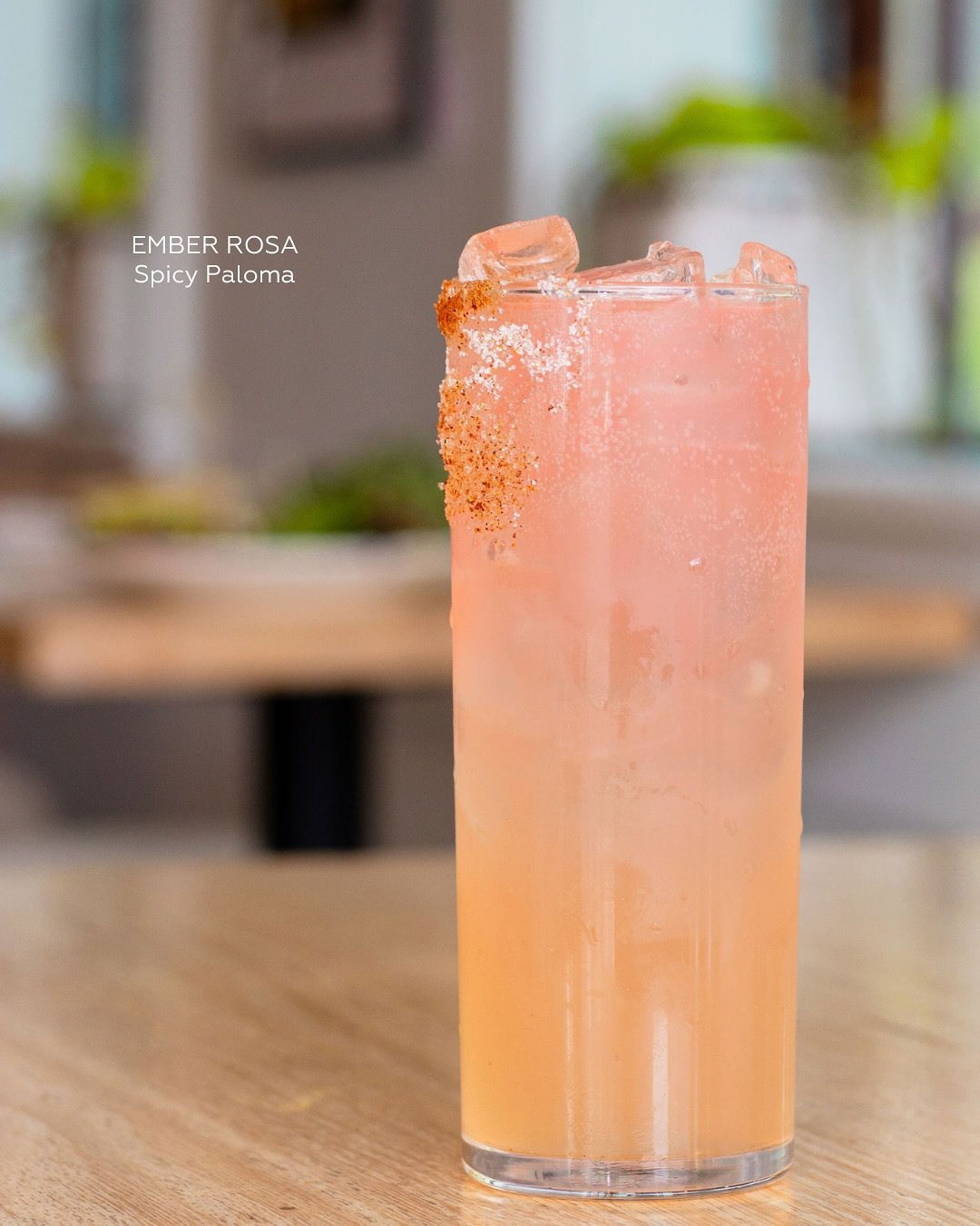 We don&rsquo;t mess around with summer cocktails. 

This is the Ember Rosa Spicy Paloma. 
Made with tequila, cr&egrave;me de pamplemousse rose, chili, grapefruit and soda. 

Get pure, clean, delicious and fresh Pure Kitchen style cocktails from our n