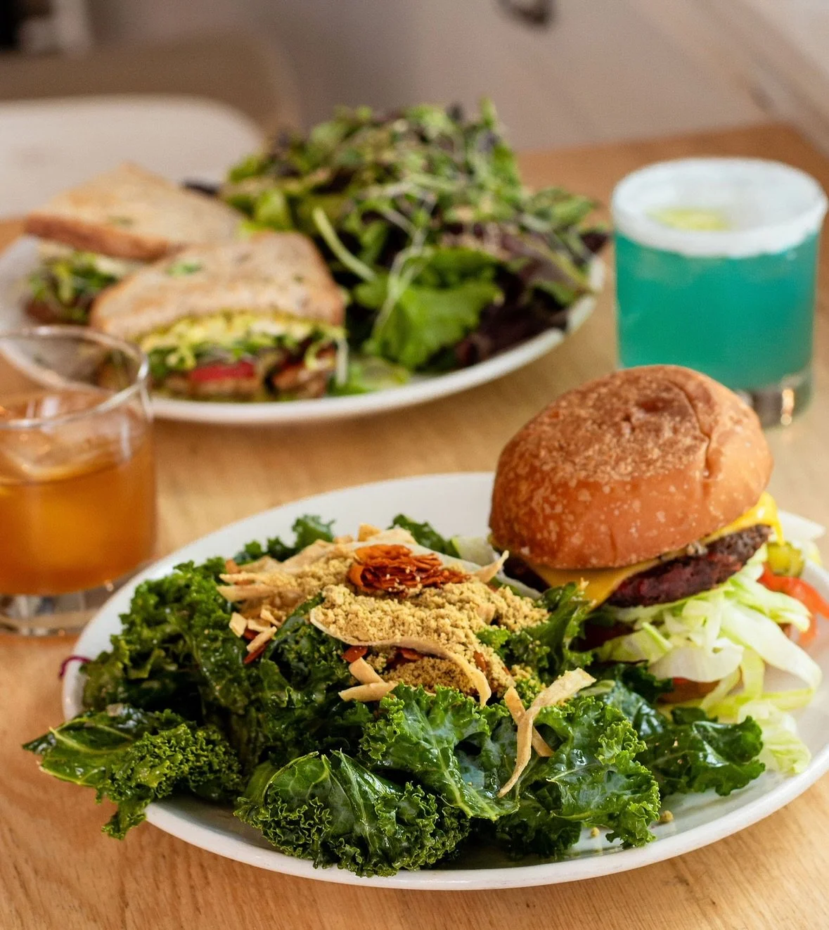 They call them the Awesome Burger and the Cheerful Sandwich for a reason&hellip; 

Available at all locations 🫶

Kanata ✔️
Westboro ✔️
Elgin ✔️

Pure Kitchen food makes you feel so good inside and out. Come have an awesome and cheerful weekend with 