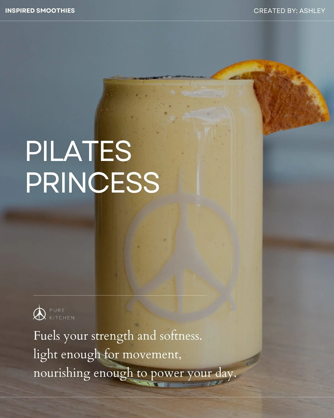 ✨The Pilates Princess is part of our Inspired Smoothies Menu✨

Created by the fabulous @ashleyansah 

Available at all PK locations.