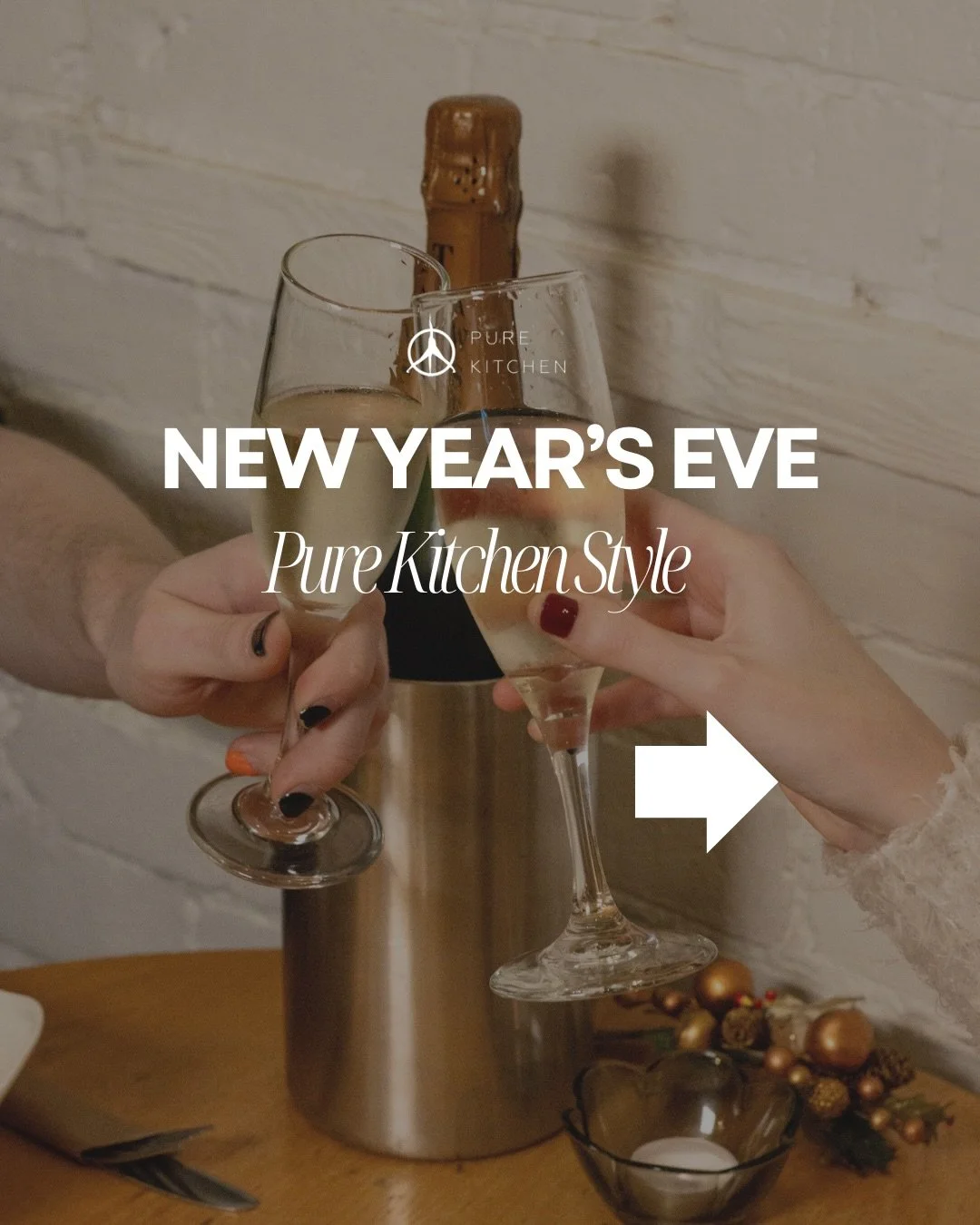 Not every New Year&rsquo;s Eve needs to be loud to be memorable.
Sometimes the best way to welcome what&rsquo;s next is with food you love, wine that doesn&rsquo;t hurt, and a table where you can actually hear each other.

Half-price wine.
Half-price