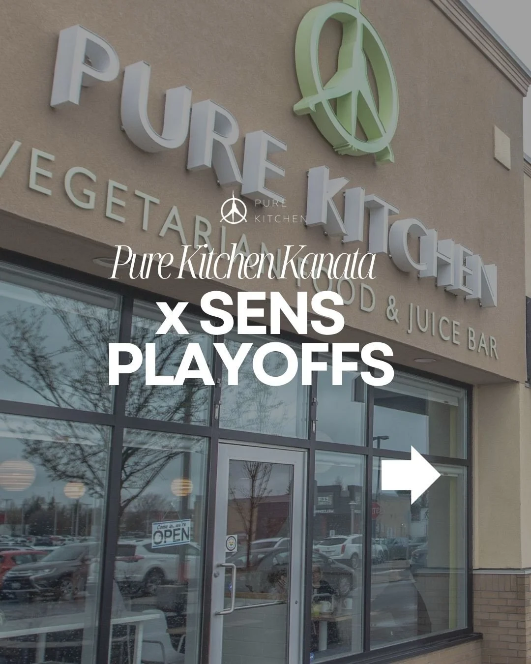Go Sens Go! 

Game day deals at Pure Kitchen Kanata! 
Half off Radical wings, Belle poutine and Beer cans from 4PM until puck drop! 

Playoff hockey starts tonight!! See you before the game 🍻