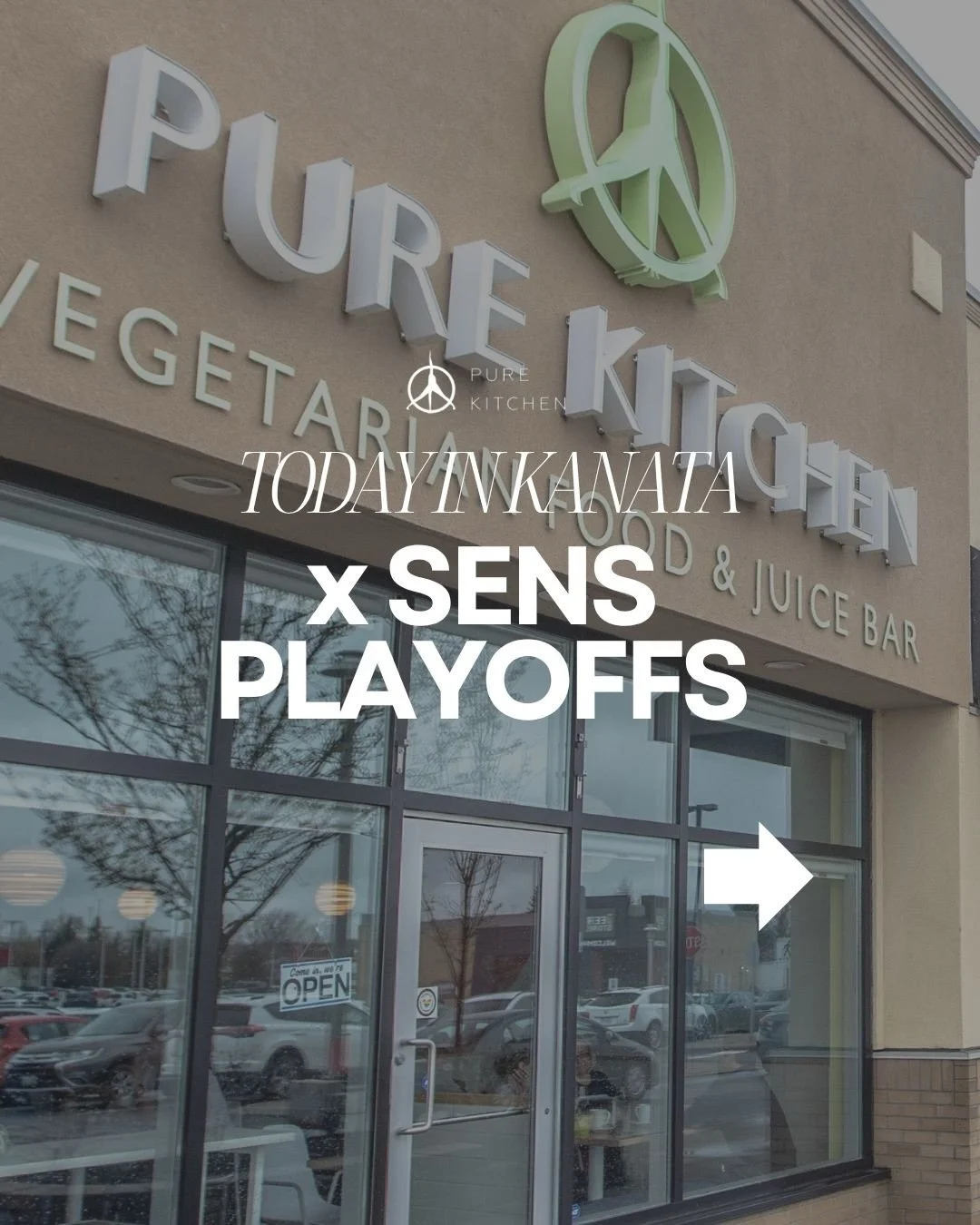 11:30AM until puck drop 🏒🥅

Only at Pure Kitchen Kanata! See you today for pre-game deals. GO SENS GO!!