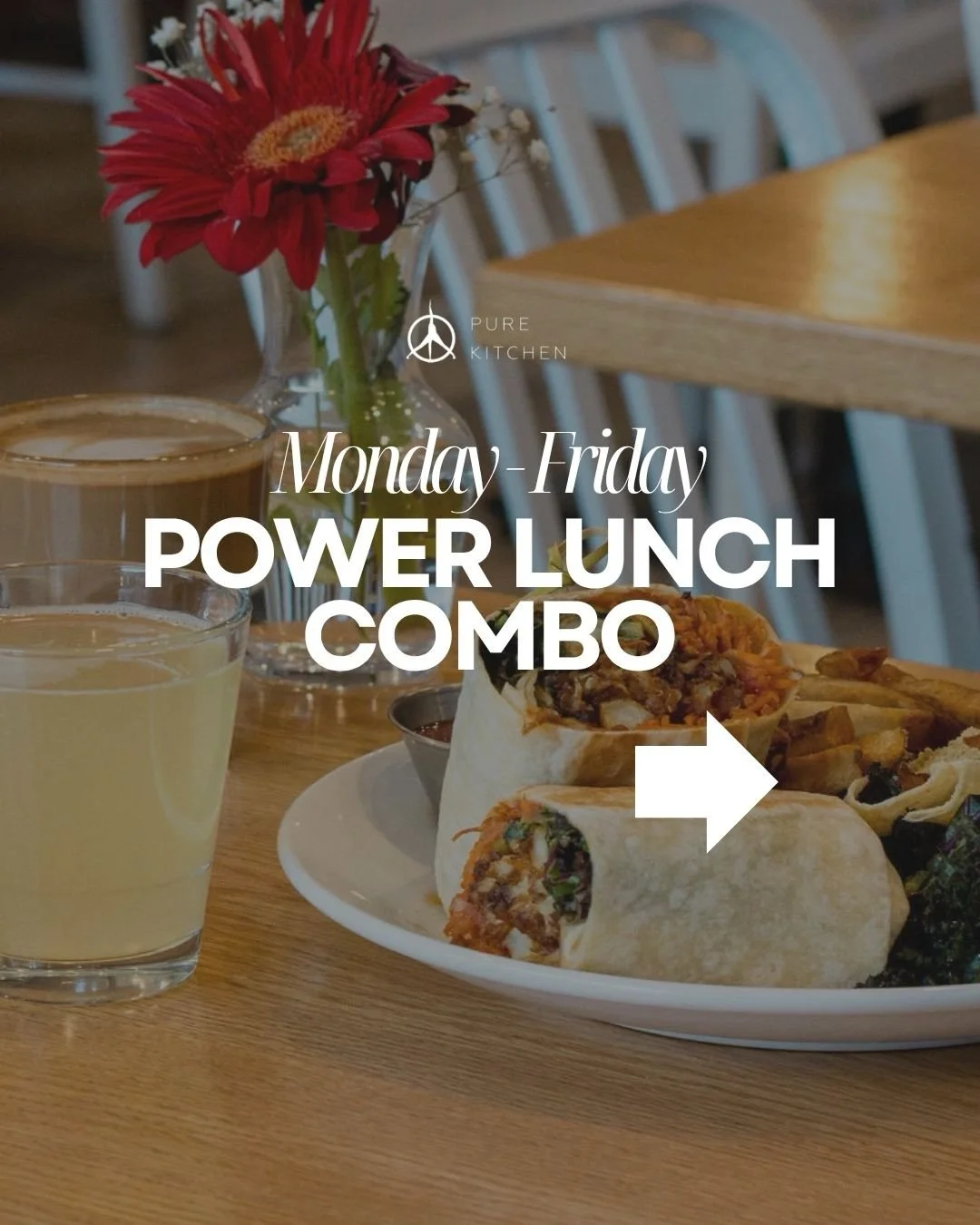 ✨Power Lunch Combo ✨

3 items. 
Only $30. 

Swipe for details 👈👀