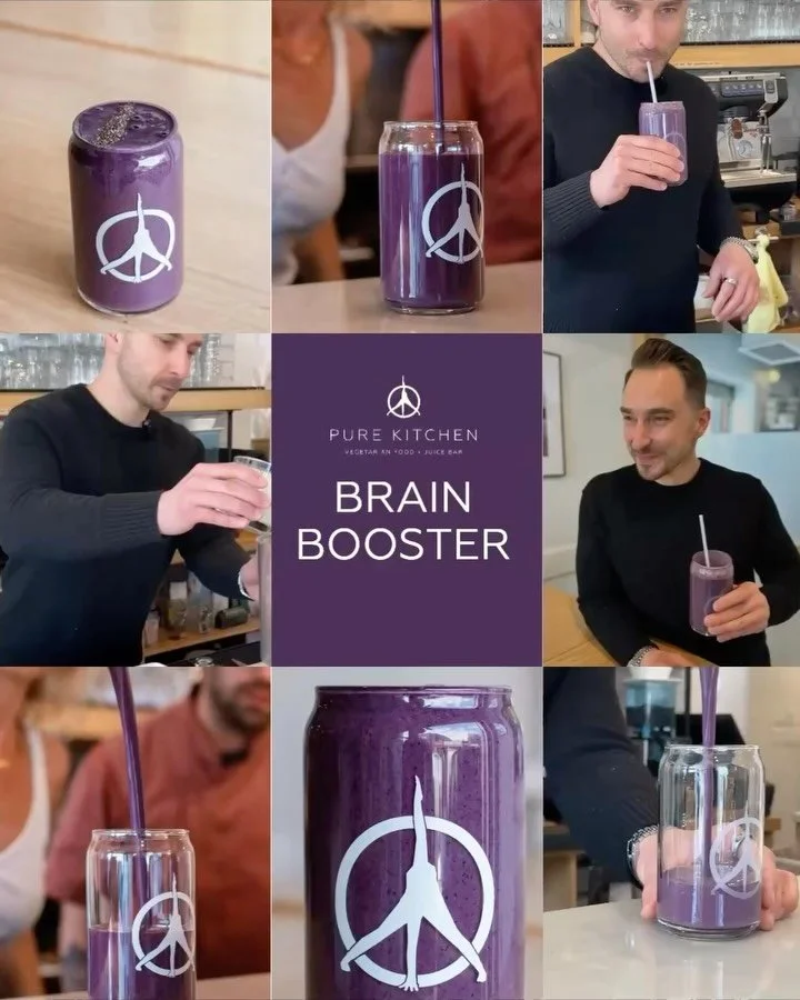 ✨The Brain Booster is part of our Inspired Smoothies✨

Created by the fabulous @dr.hetz 

Available at all Pure Kitchen locations