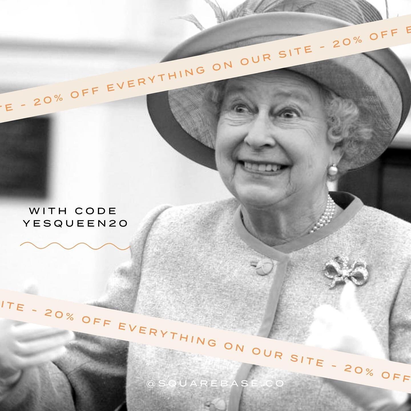 &ldquo;20% discount just for me?&rdquo;

The queen when she finds out we&rsquo;re giving you 20% off the whole site for her birthday 😉

Use code: YESQUEEN20 

Valid until the end of the bank holiday weekend 🎉