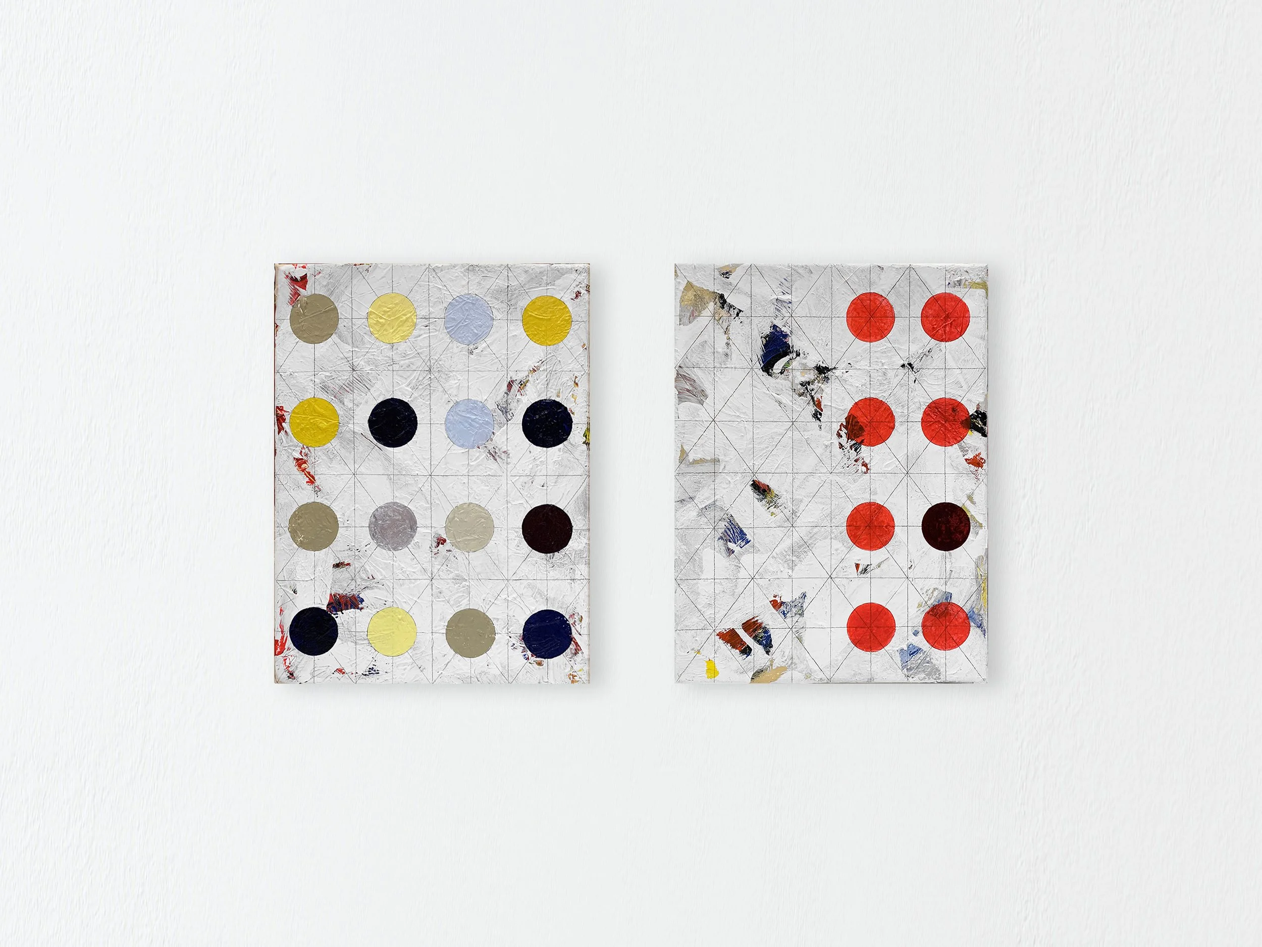 Fractal Density Dots: Sliver Layers and Red Layers (sold)