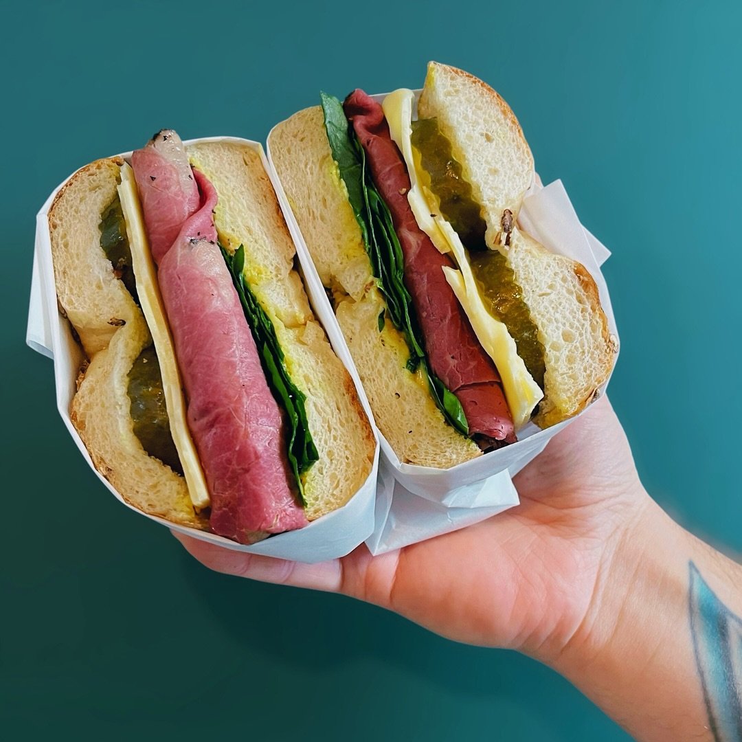 They say New York at Christmas time is pretty magical, so we thought you&rsquo;d give you all a taste this lunchtime&hellip;

Check out our famous New Yorker bagel - shaved pastrami, dill pickles, emmental cheese &amp; spinach with a delicious mustar