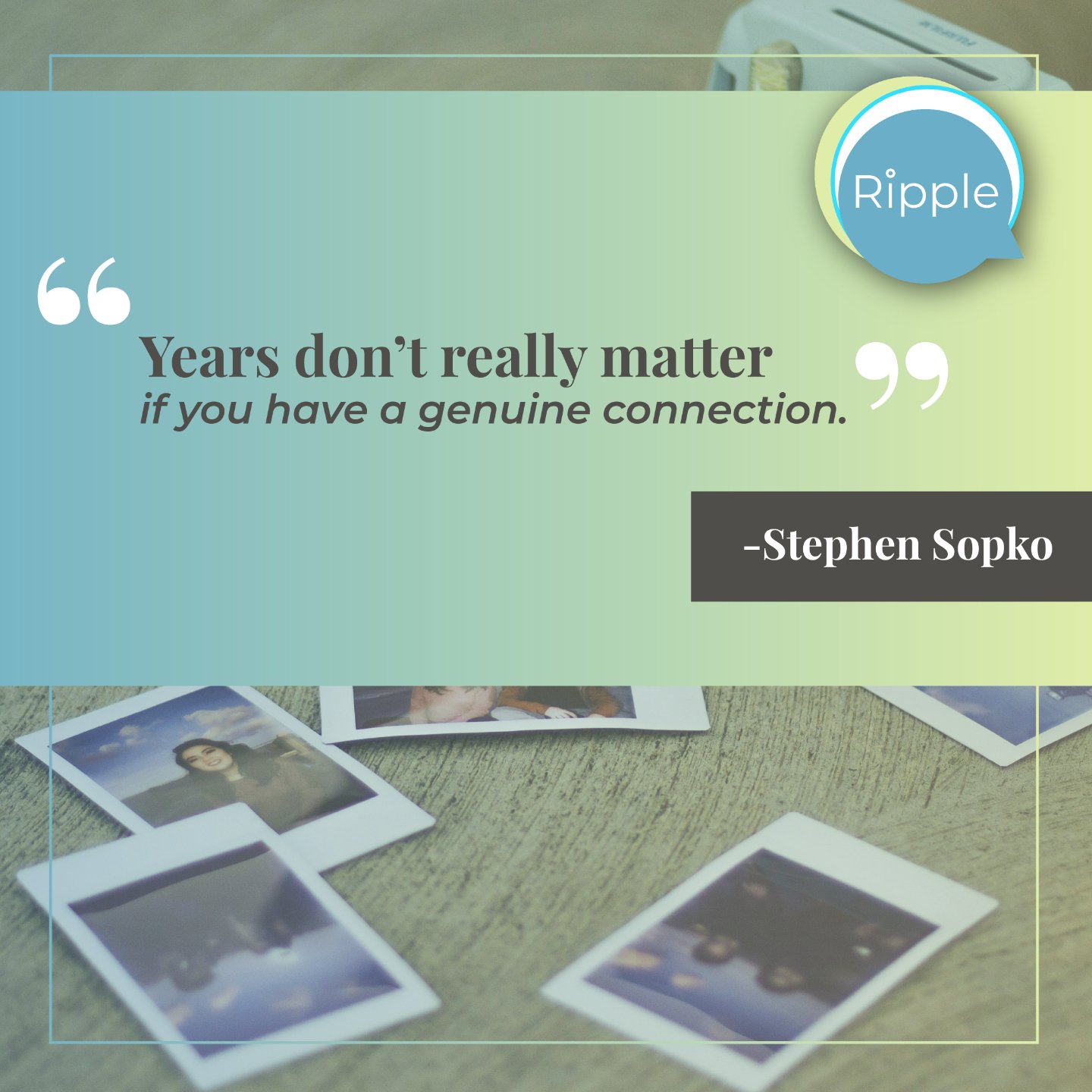 If you feel guilty about reconnecting with someone after so long, take these wise words from Stephen Sopko. Our Ripple Connect + Grow members enjoyed Stephen&rsquo;s Masterclass about The Power of Reconnecting. There&rsquo;s just so much to learn in 