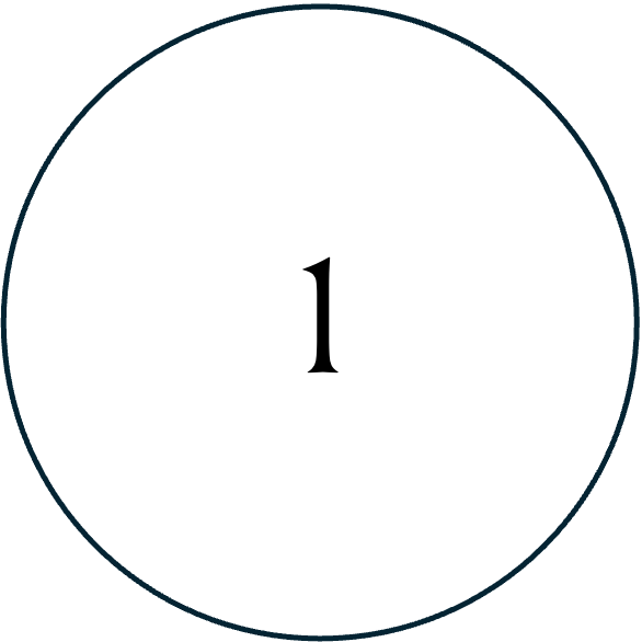 Geometric drawing of an outline square with sections divided by vertical, horizontal, and diagonal lines.