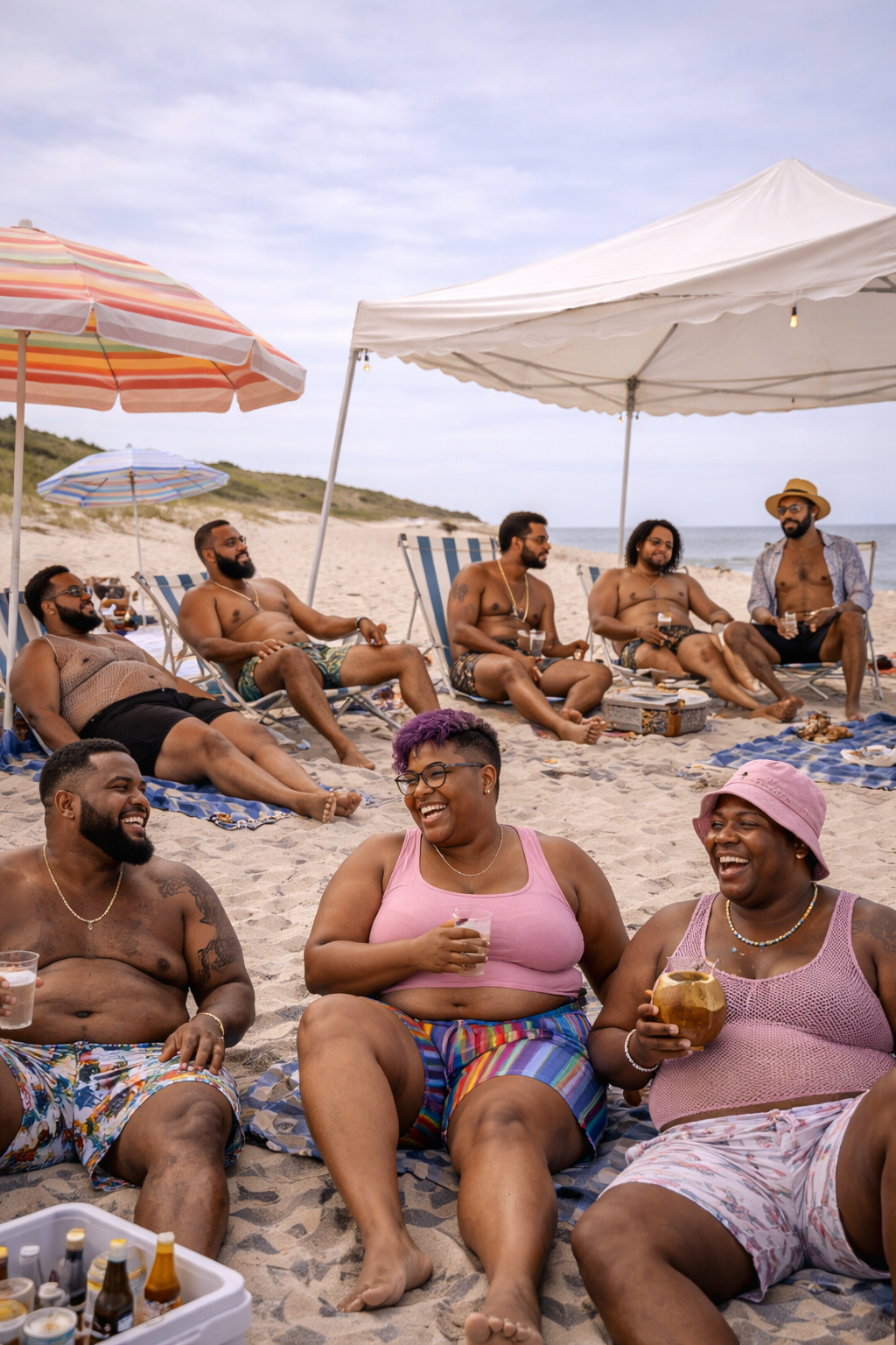 Friends enjoying a vibrant beach day.png