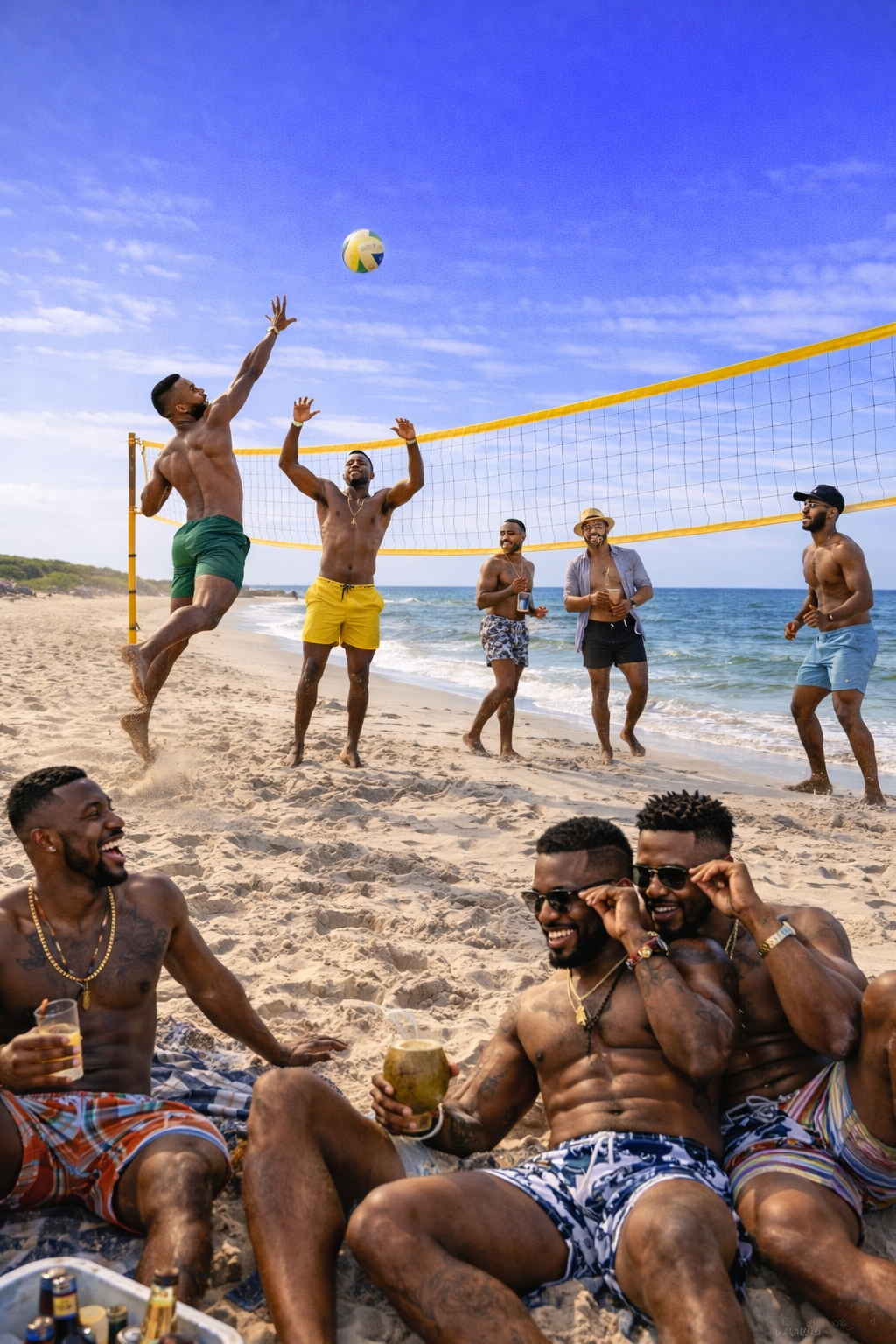 Beach volleyball fun in the sun.png