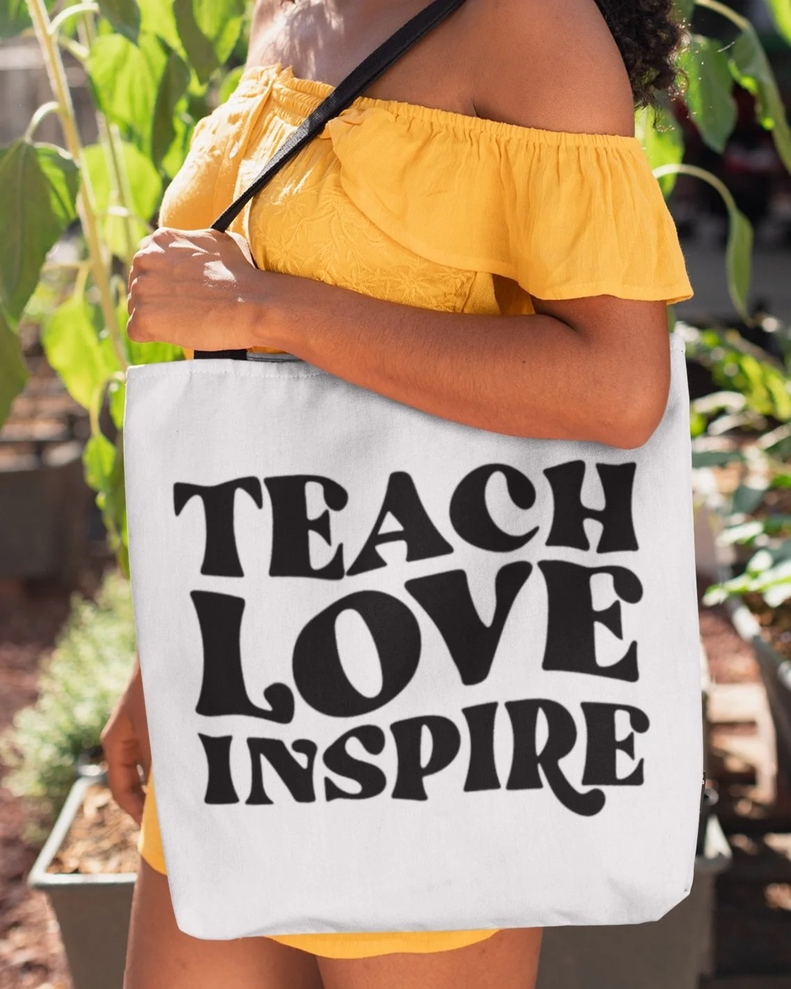 Teach, Love, Inspire Large Gift Tote Bag