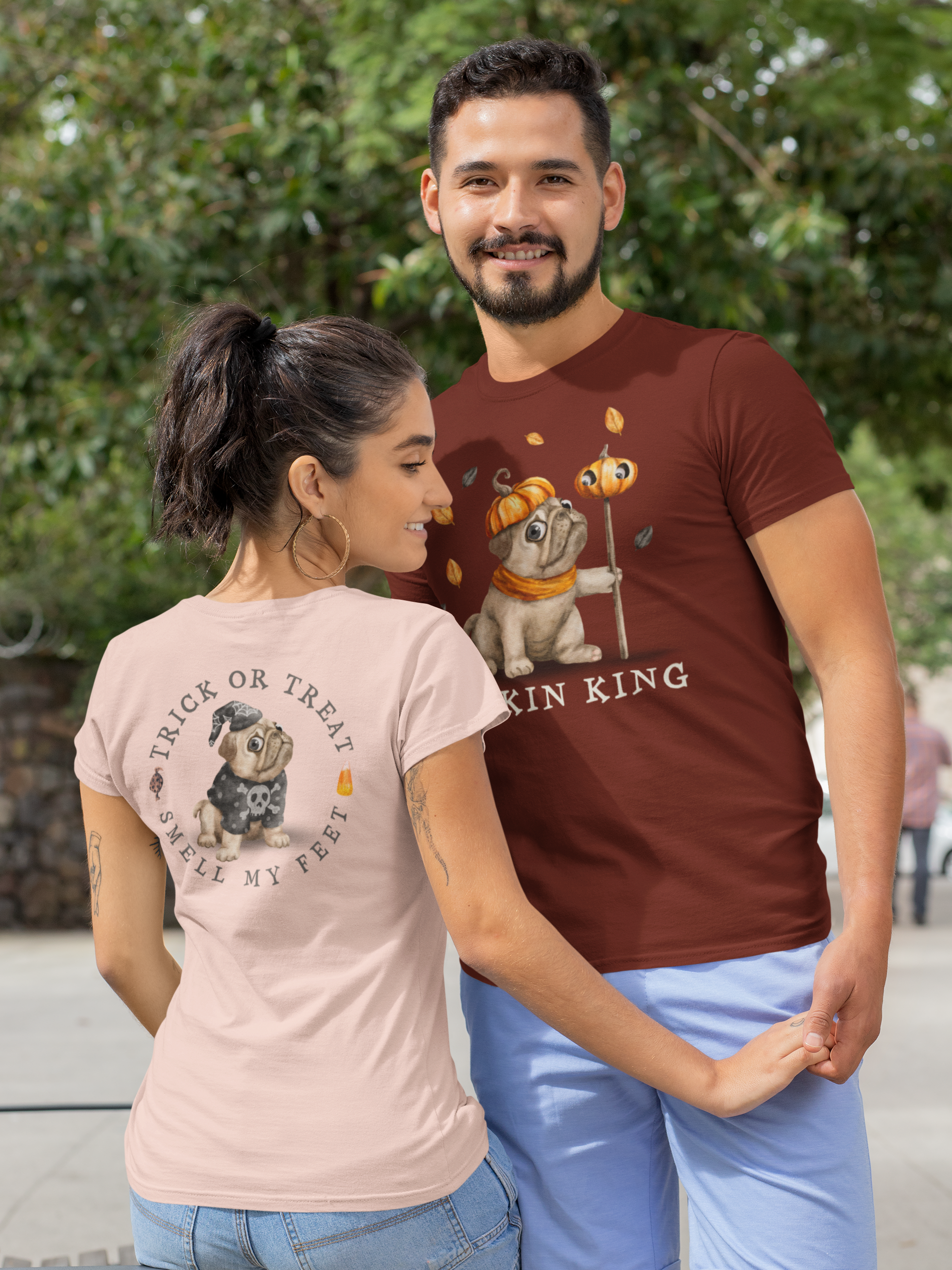 front-and-back-t-shirt-mockup-of-a-couple-holding-hands-on-the-street-29782.png