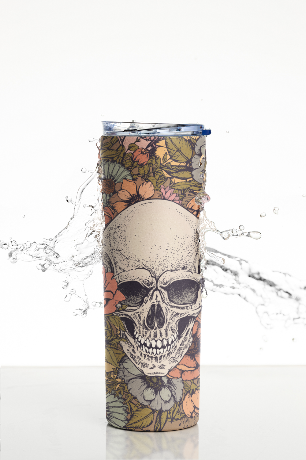 Sugar Skull 20 oz. Custom Tumblers — JMG Personalized Gift Ideas