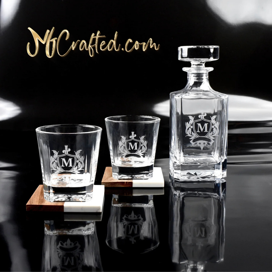Decanter and Rock Glasses